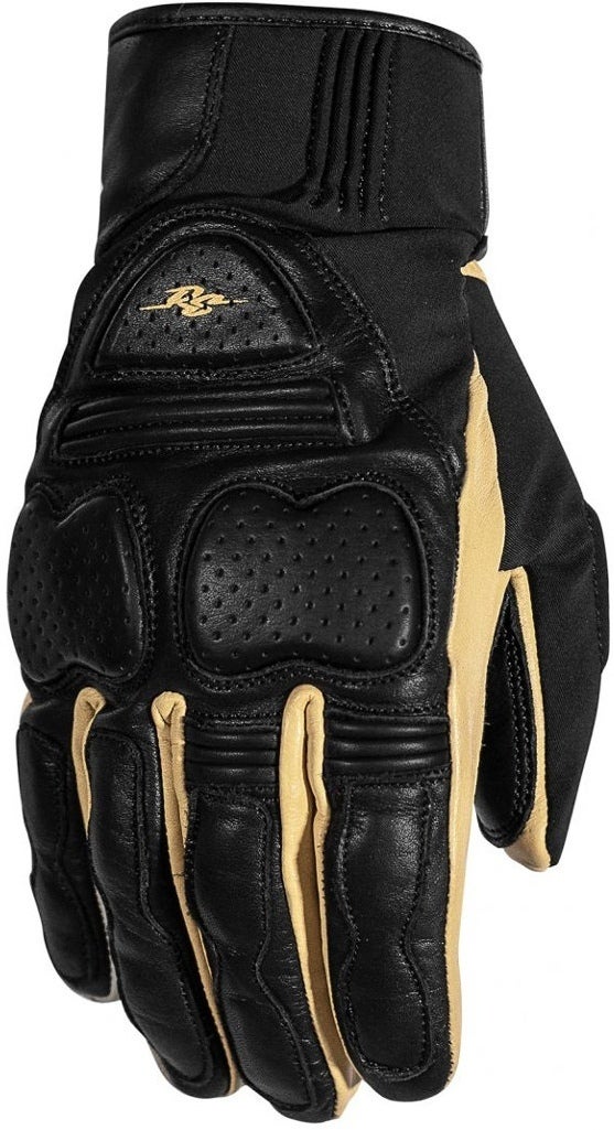 Rusty Stitches Chris Guantes de motocicleta negro/arena L Figura 1