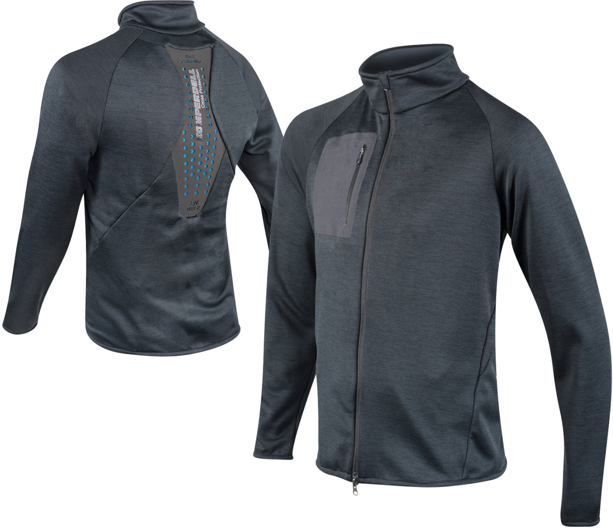 Komperdell Full Zip Sweater Protector Jacket black/blue S Figure 4