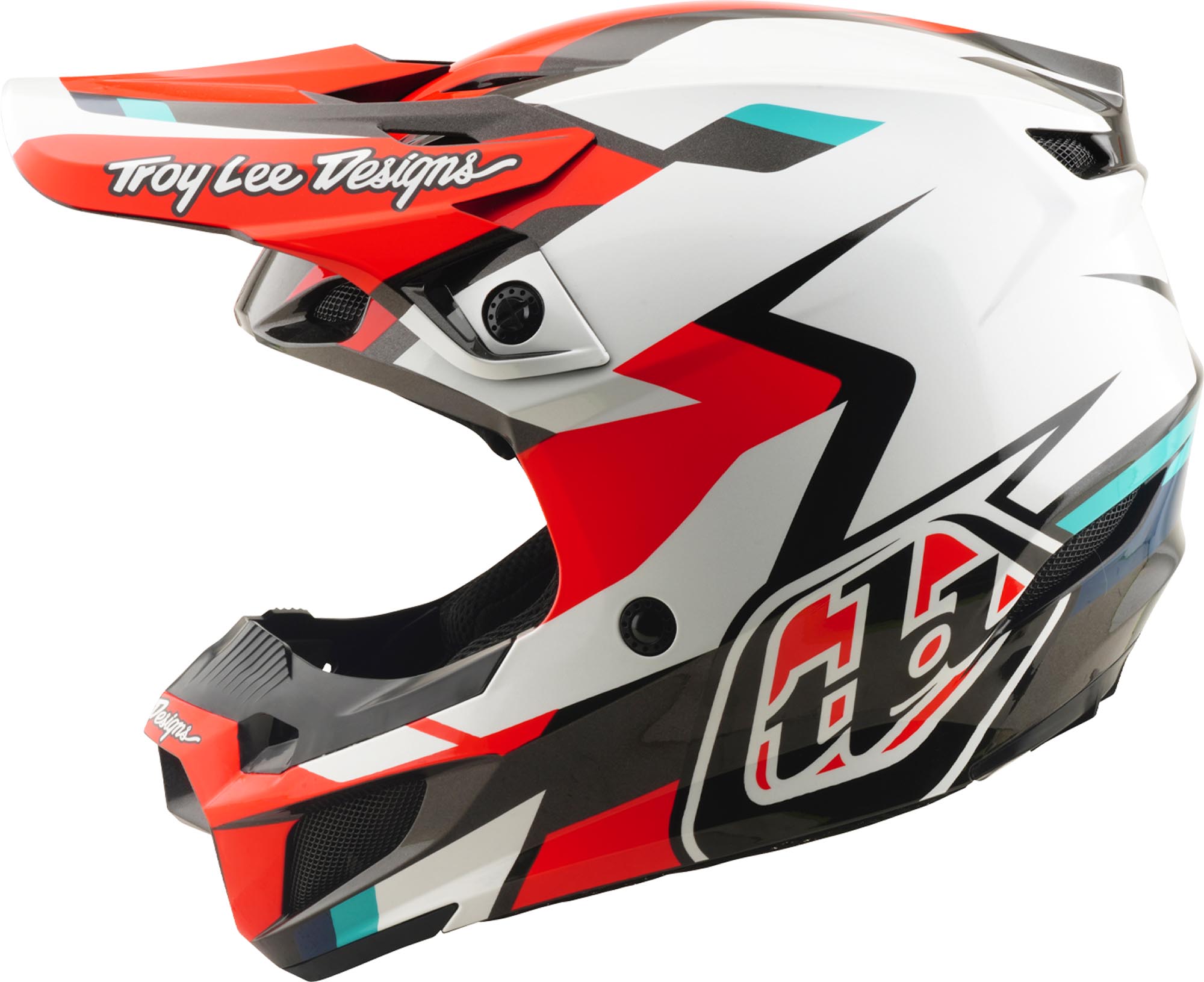 Troy Lee Designs SE5 Polycarbonate MIPS Roamer Motocrosshjelm rød/hvid S (55/56) Figur 7