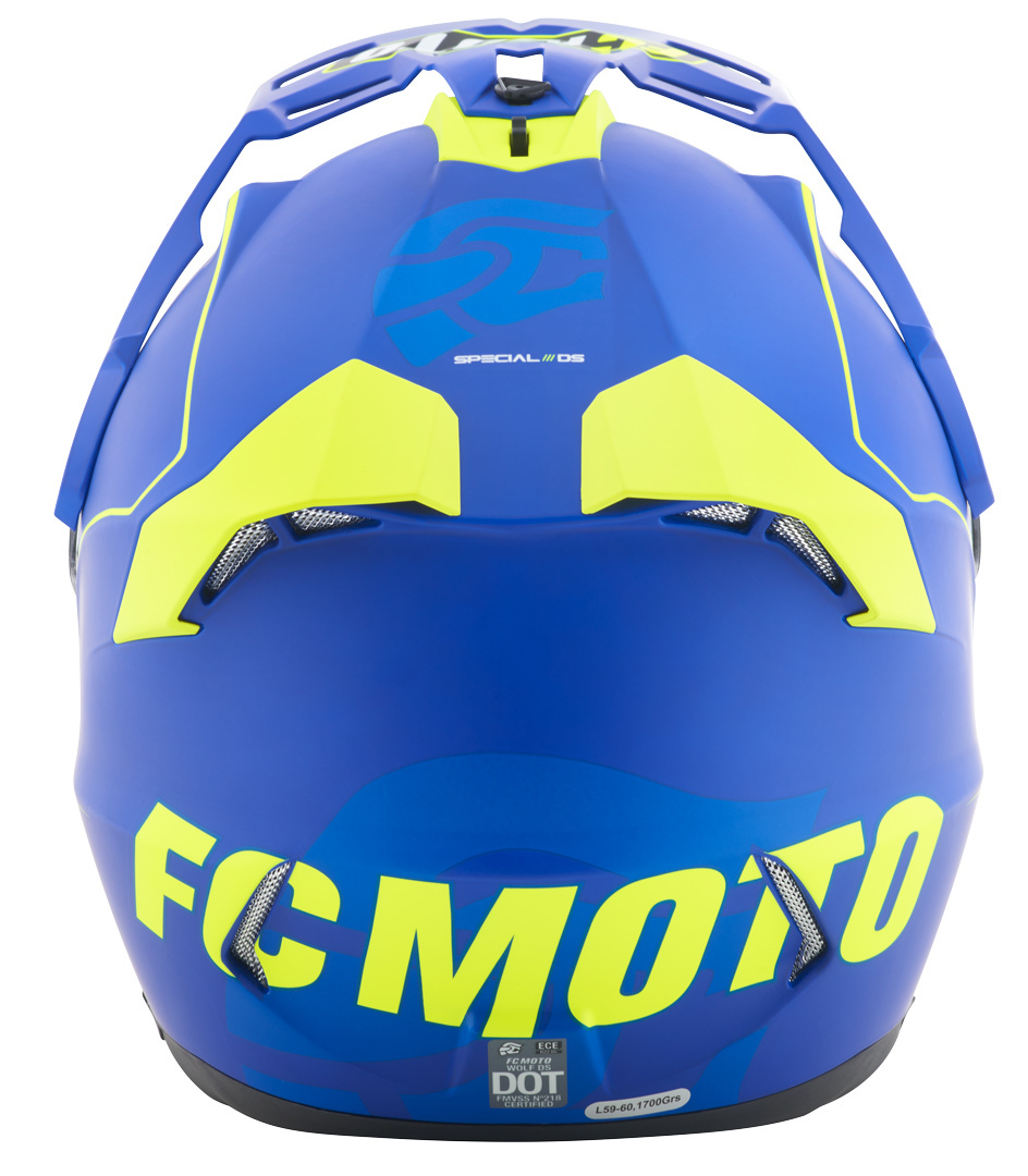 FC-Moto Merkur Pro Straight Cască Enduro Albastru mat S Figura 8