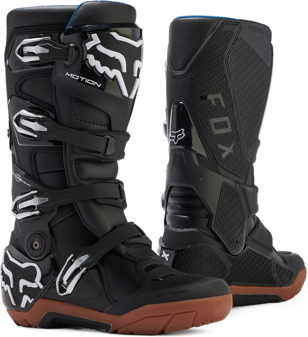 FOX Motion X Bottes de motocross imperméables noir/marron 11,5 Figure 1
