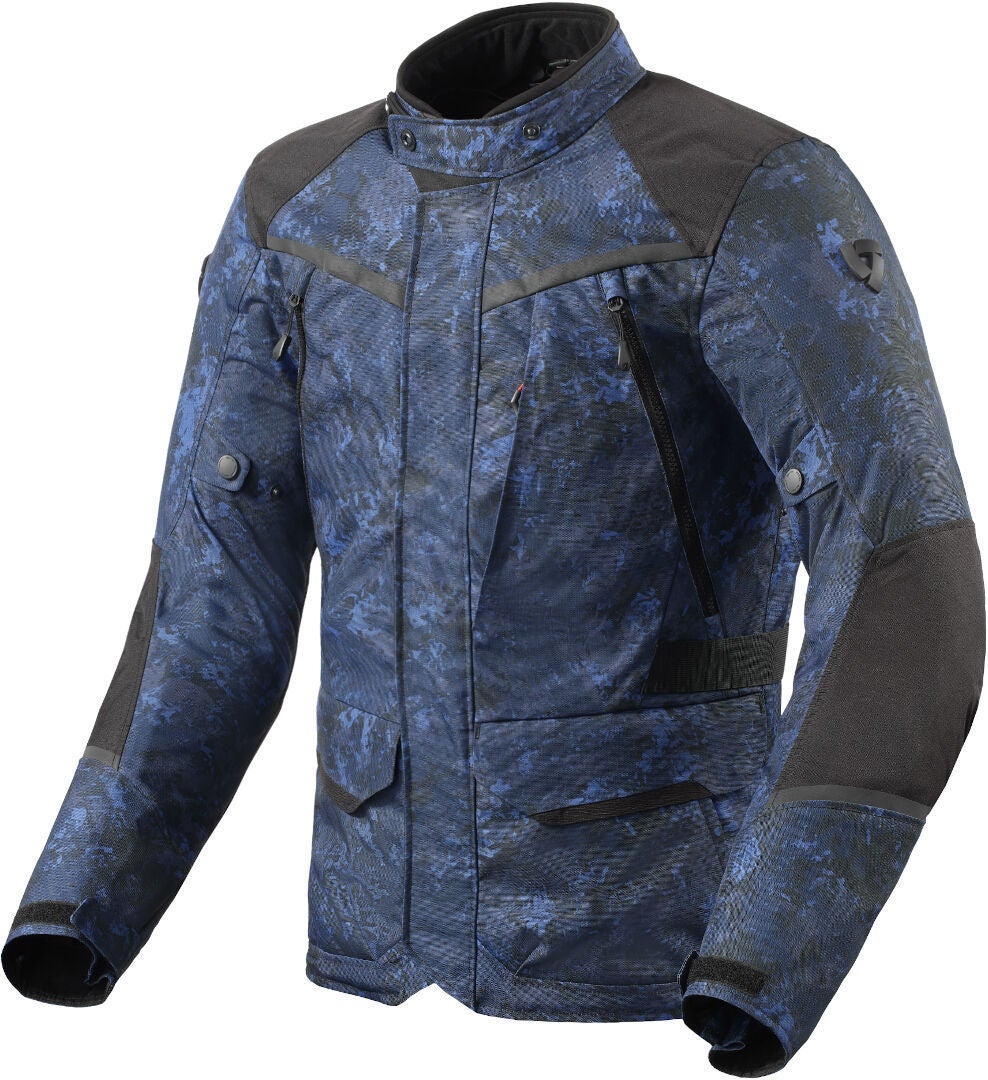 Revit Voltiac 3 H2O Motorcycle Textile Jacket blue 3XL Figure 1