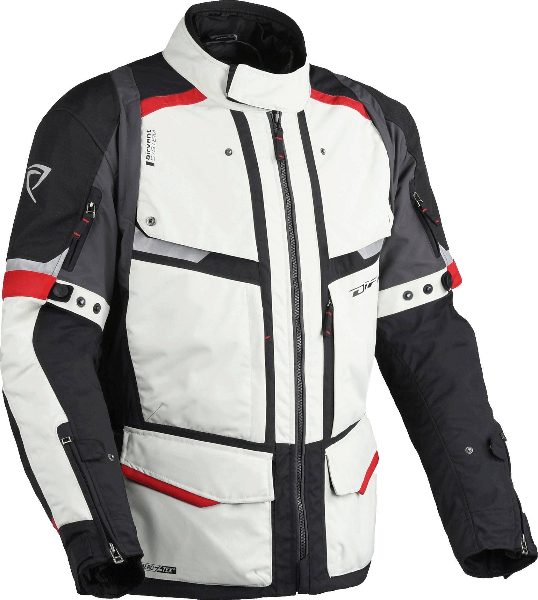 DIFI Atacama Aerotex Motorcycle Textile Jacket grey/black 2XL Figure 1