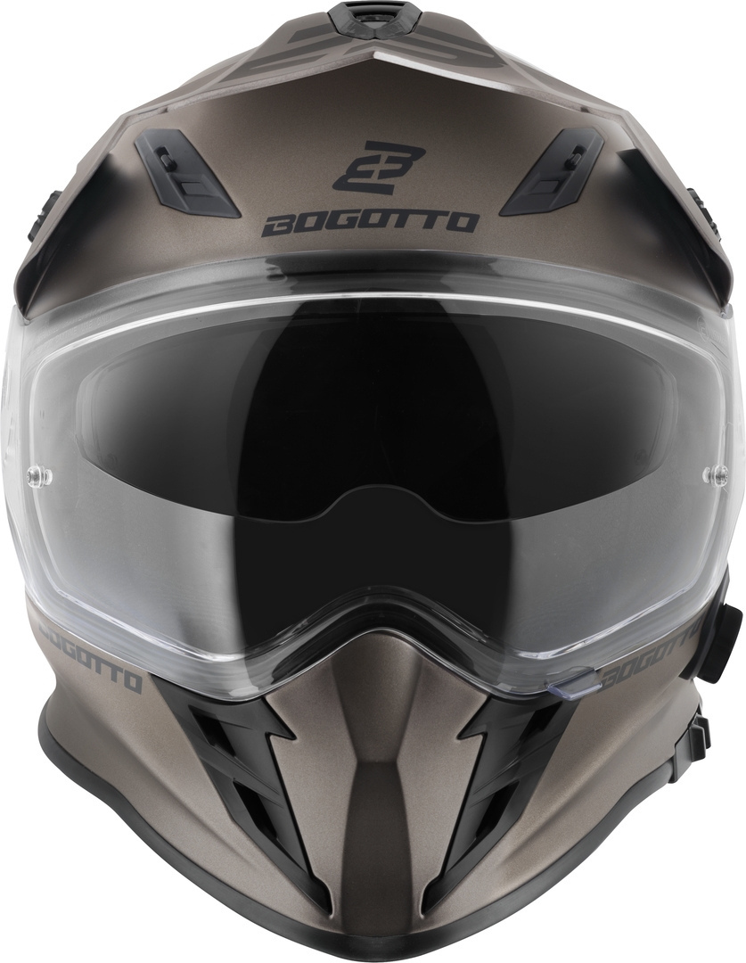 Bogotto H331 BT Bluetooth Cască Enduro Maro mat 2XL Figura 5