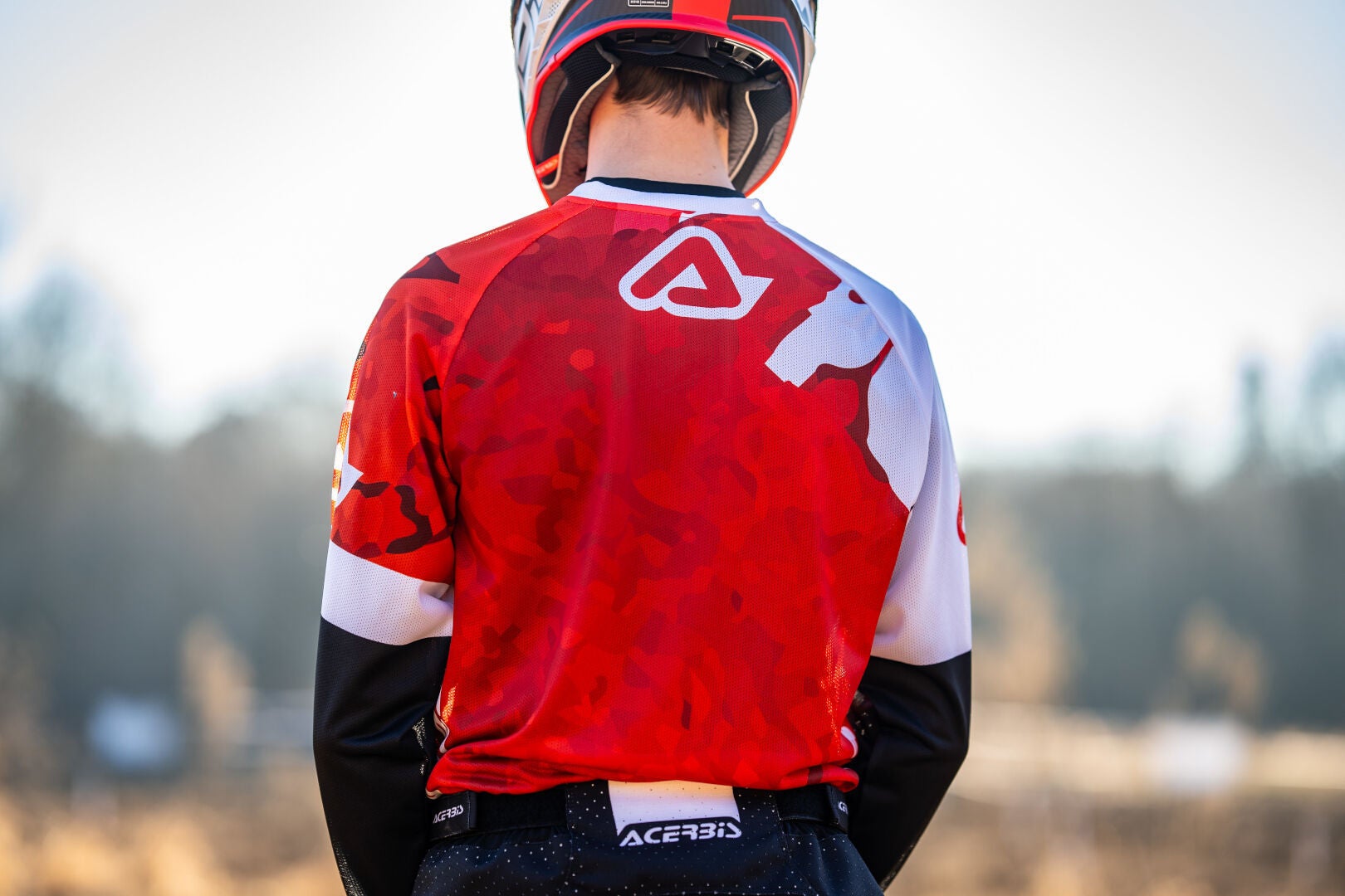 Acerbis J-Windy Vented Watermark Motorcross Jersey rood/wit 3XL Figuur 2