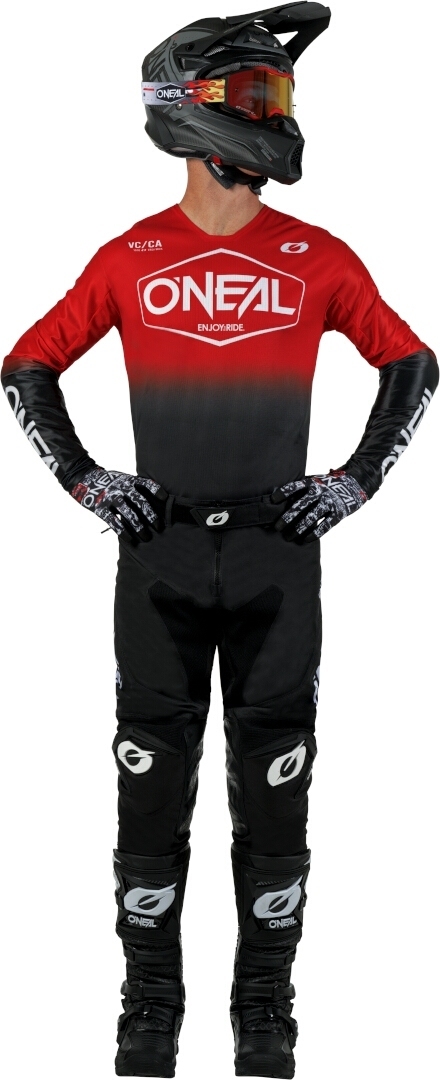 Oneal Mayhem Hexx Tricou de motocross Negru/Roșu XXL Figura 3