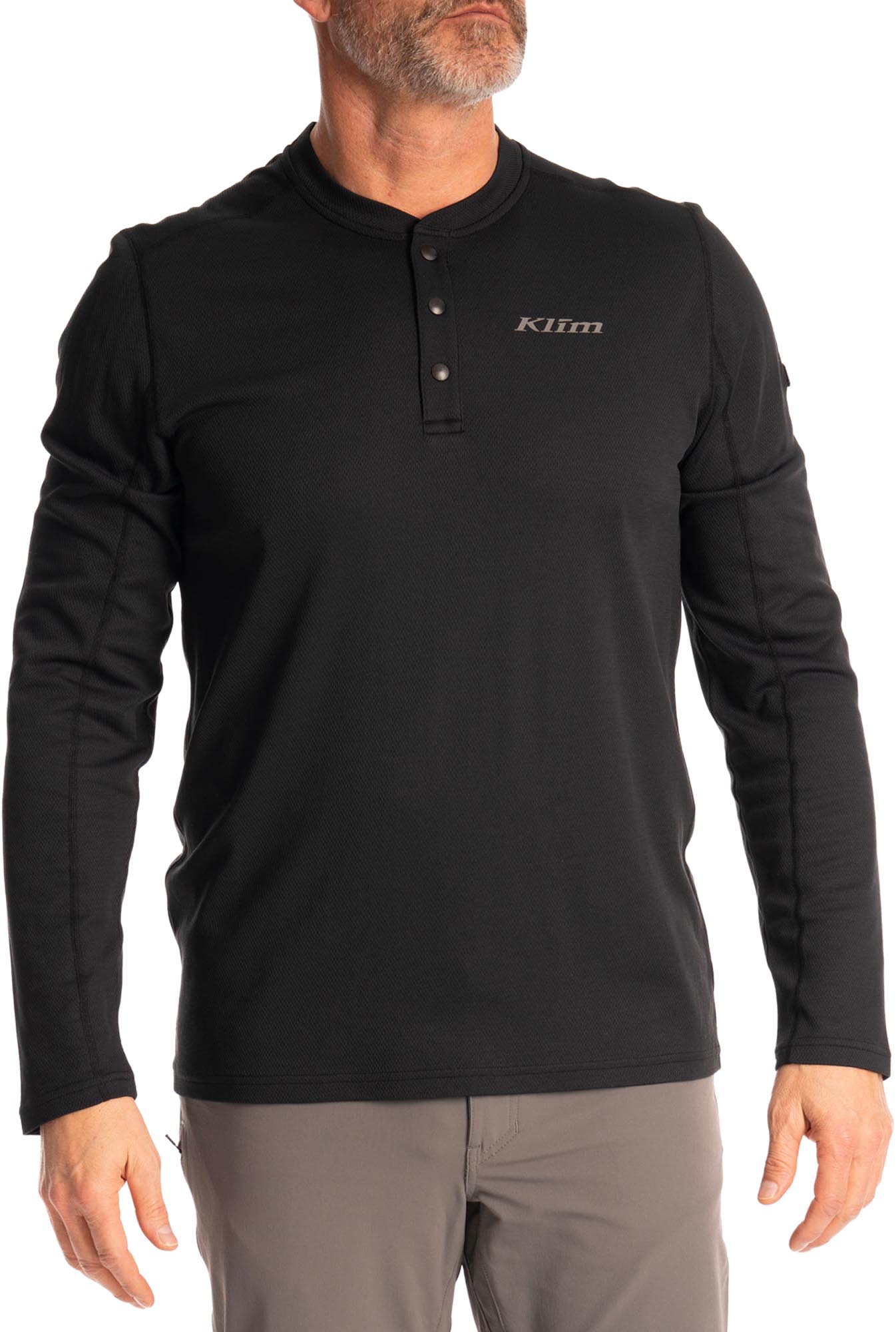 Klim Sidewinder Wool Chemise à manches longues noir 3XL Figure 1