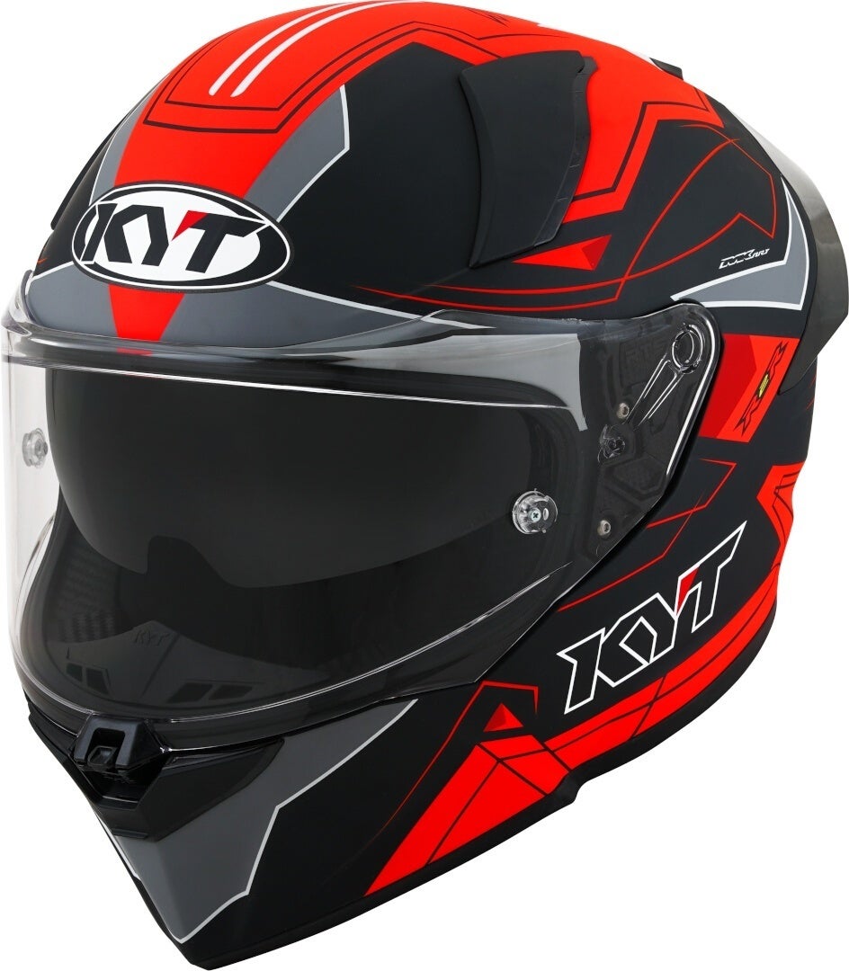 KYT R2R Led Casco nero opaco/rosso XL (61/62) Figura 1