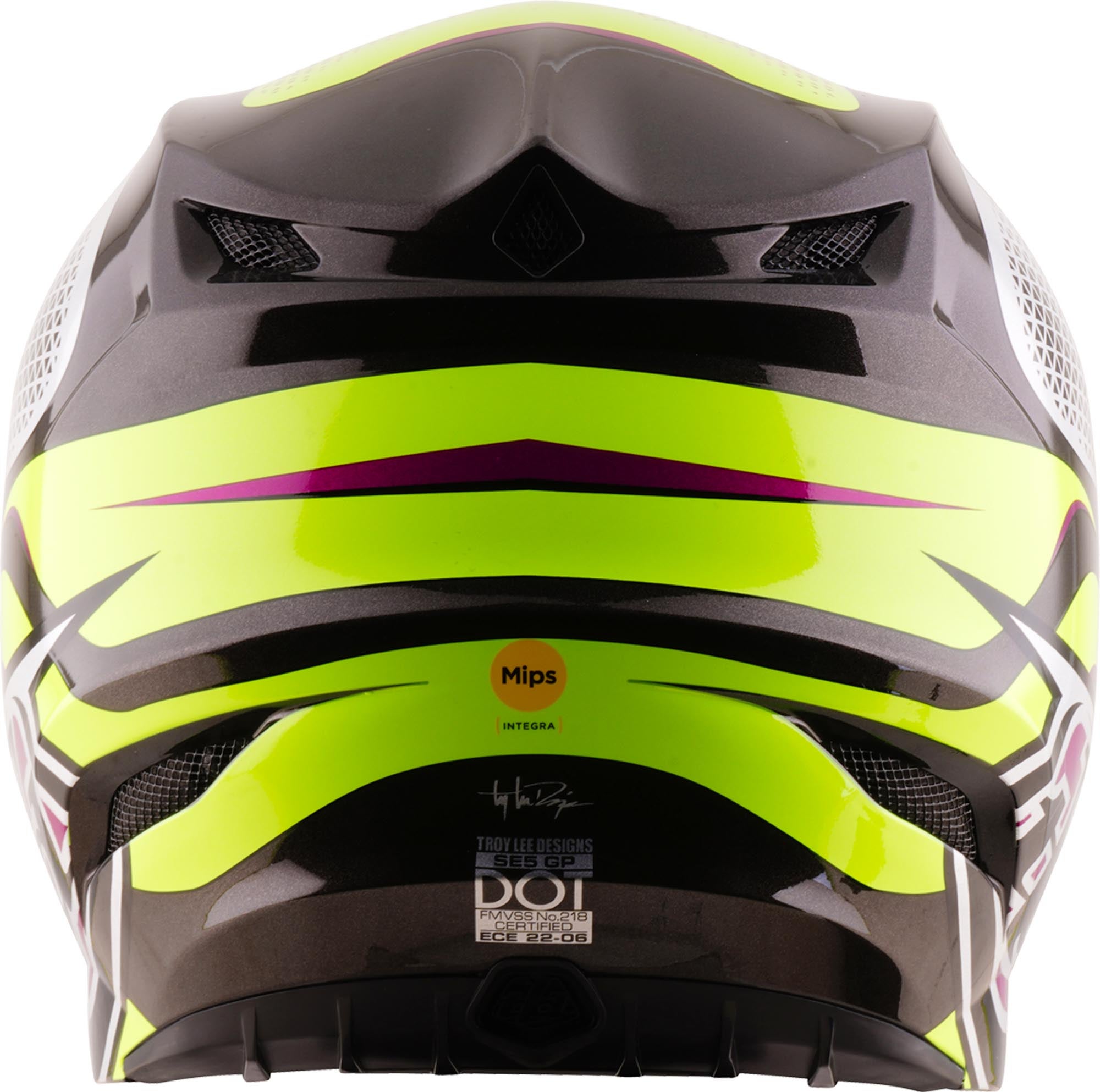Troy Lee Designs SE5 Polycarbonate MIPS Aura Motocross-kypärä Keltainen/musta XS (53/54) Kuva 5