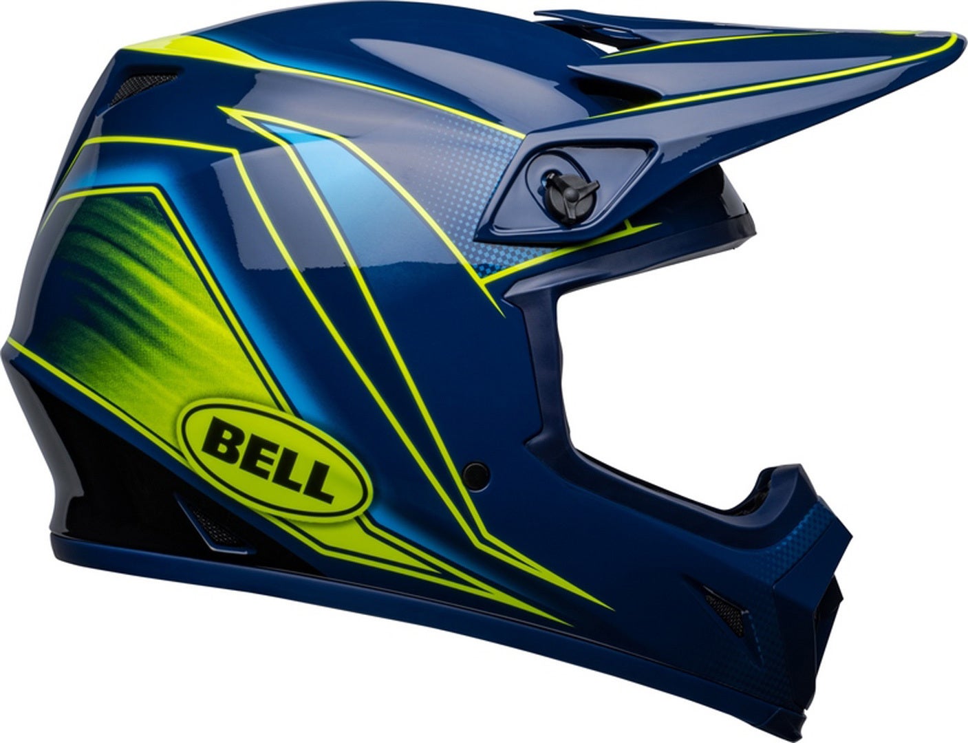 Bell MX-9 Mips Zone Casco Motocross blu/giallo L (59/60) Figura 5