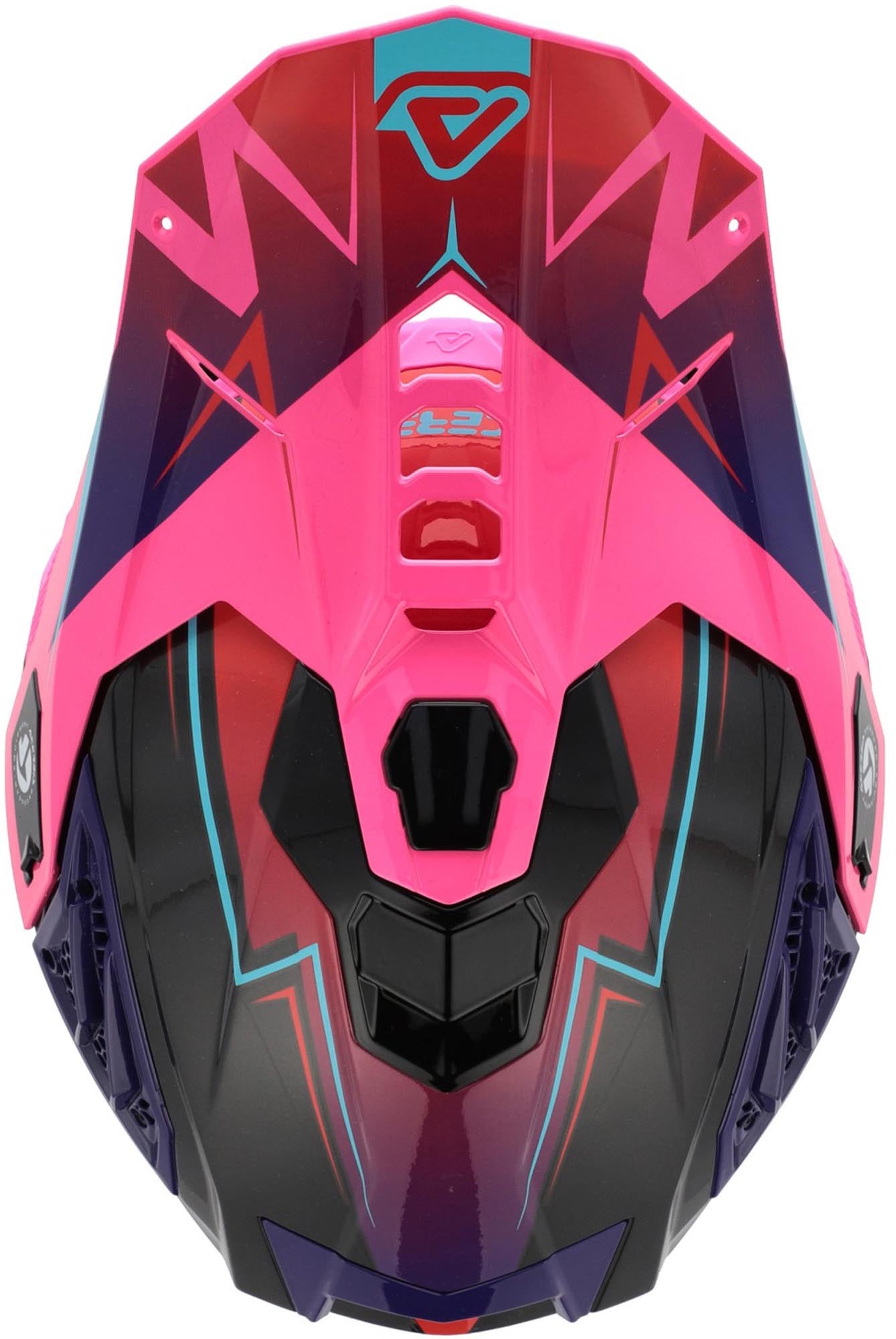 Acerbis Airstrike-X Graphic Casco da motocross nero/viola/rosa S (55/56) Figura 5