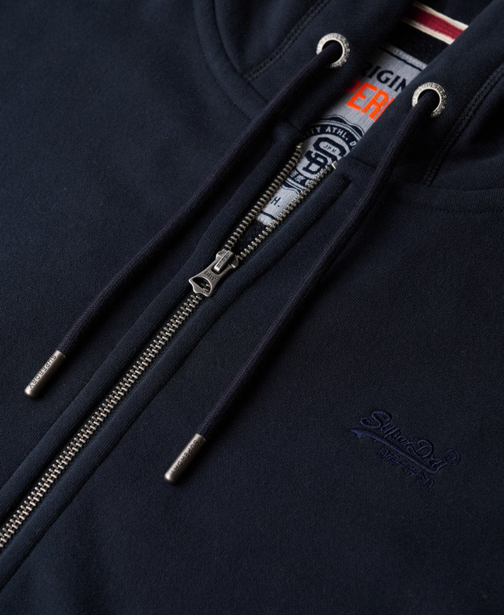 Superdry & Co Essential Logo Zip-hoodie Marineblauw L Figuur 6