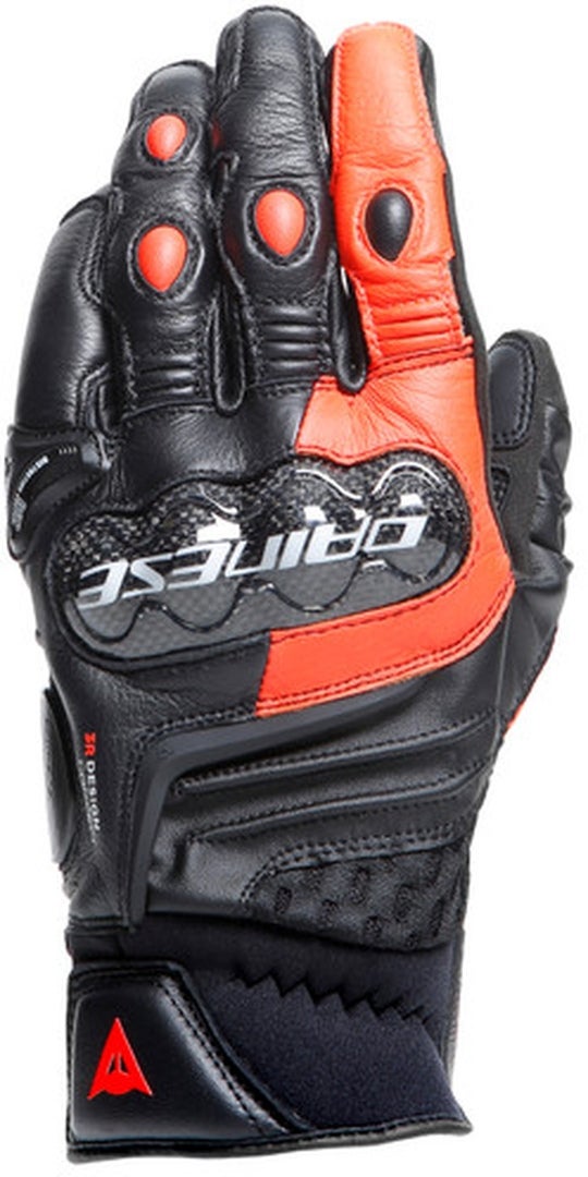 Dainese Carbon 4 Short Motorcykelhandsker sort/rød L Figur 2