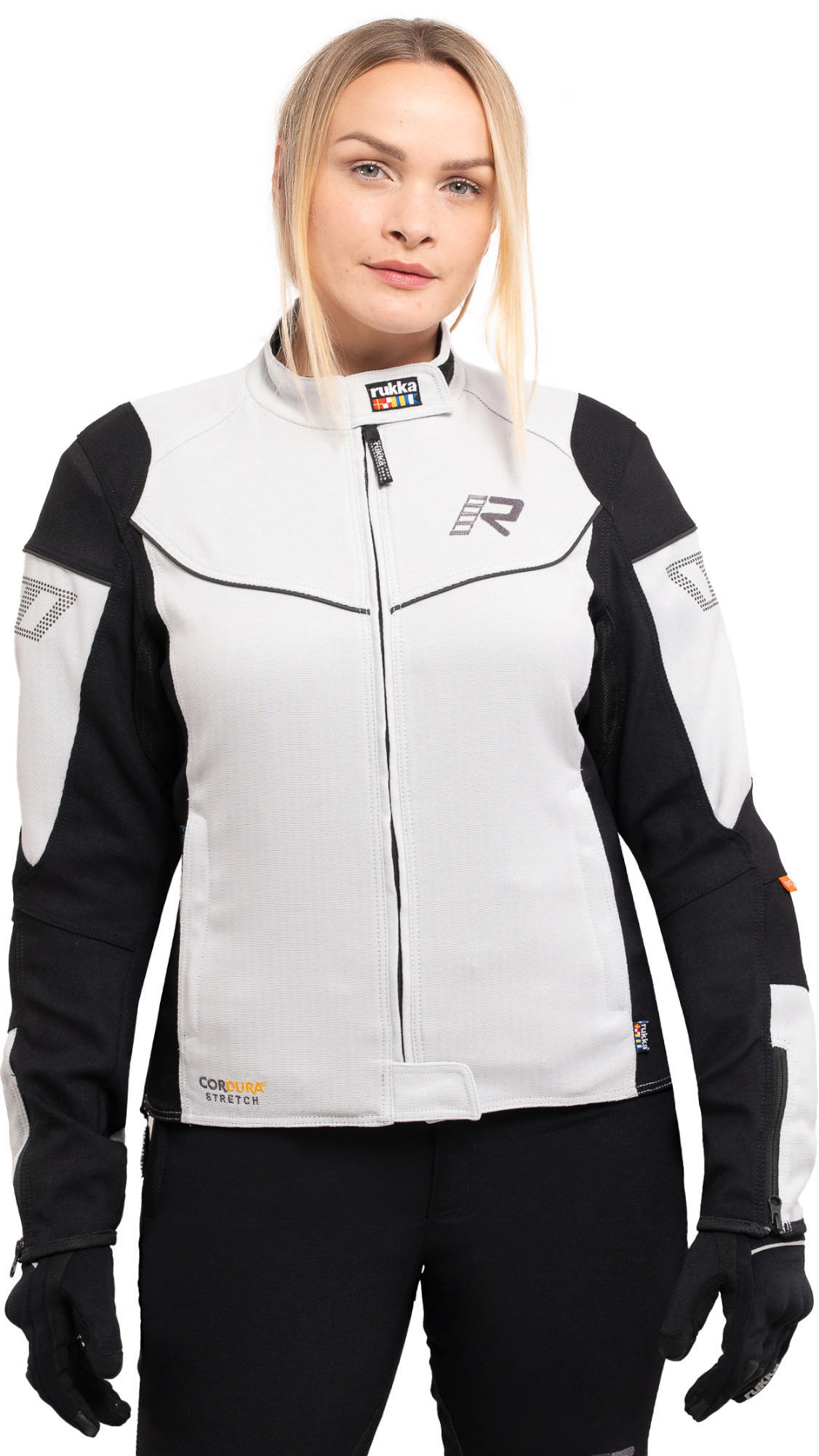 Rukka AirGobina 2.0 Giacca tessile moto da donna Grigio/nero chiaro 48 Figura 5