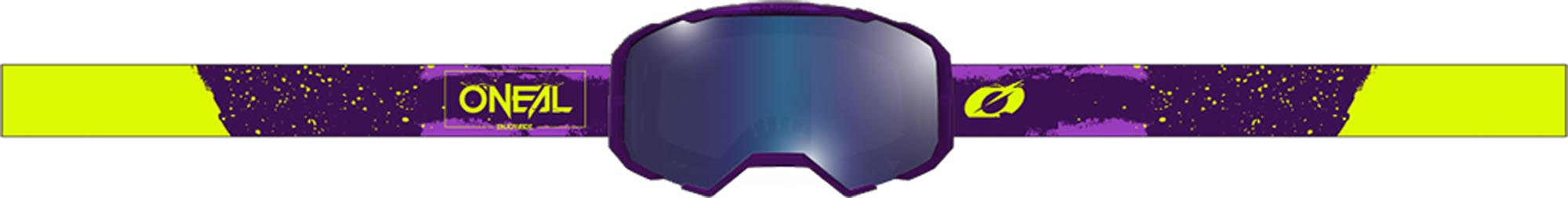 Oneal B-22 Paint Lunettes de motocross violet/jaune Figure 4