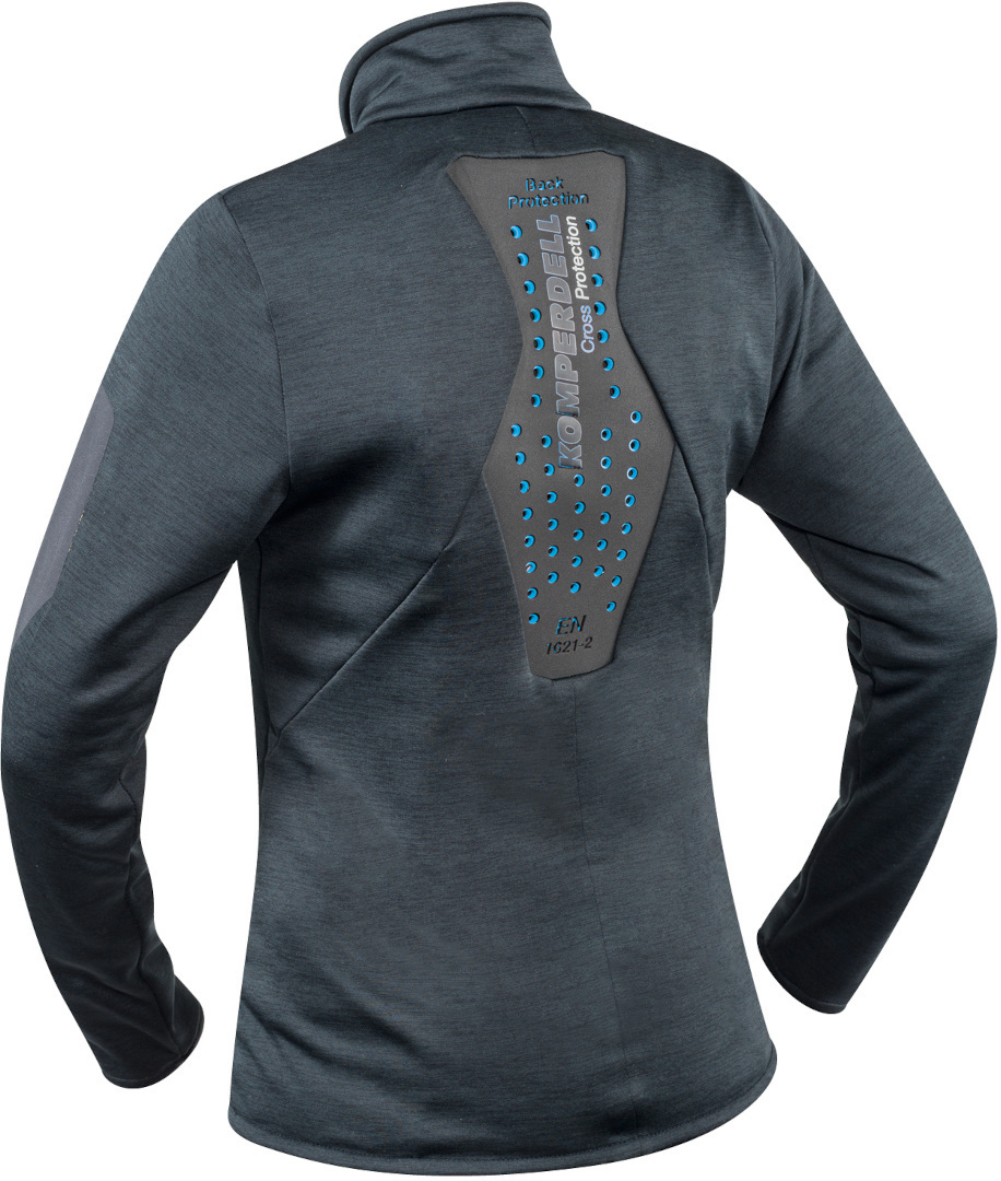 Komperdell Full Zip Sweater Giacca protettore da donna nero/blu S Figura 2