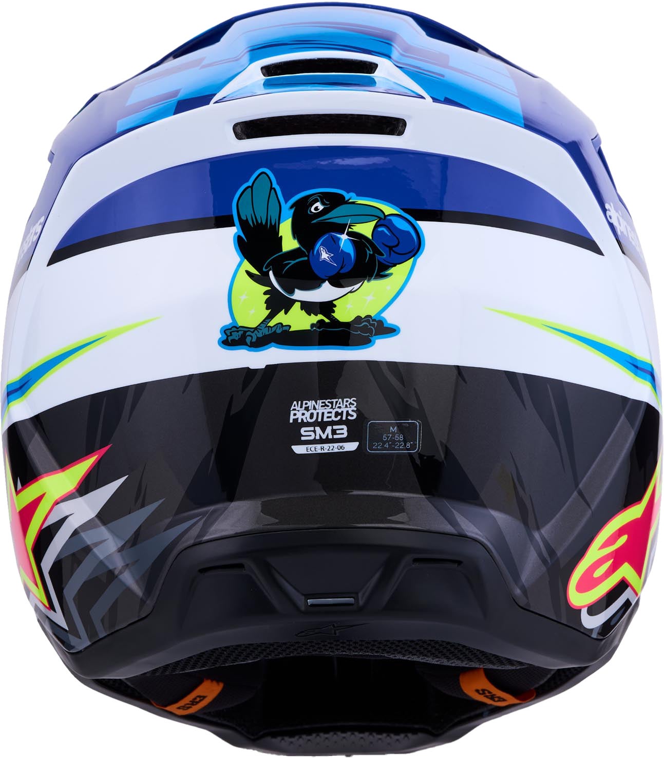 Alpinestars S-M3 Falcon Casque de motocross bleu/blanc/noir S (55/56) Figure 3