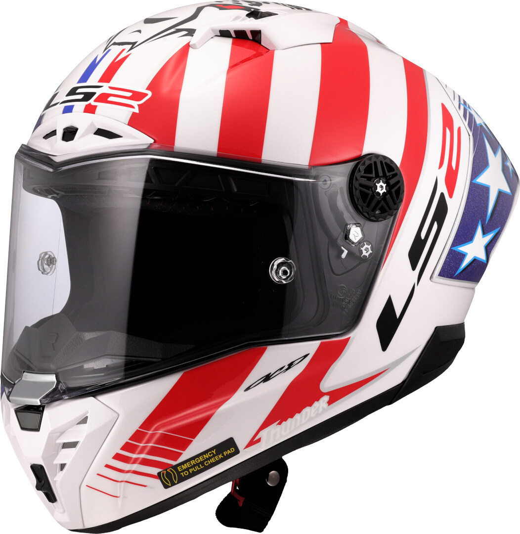 LS2 FF805 Thunder GP Baz Replica Carbon Casque S (55/56) Figure 1
