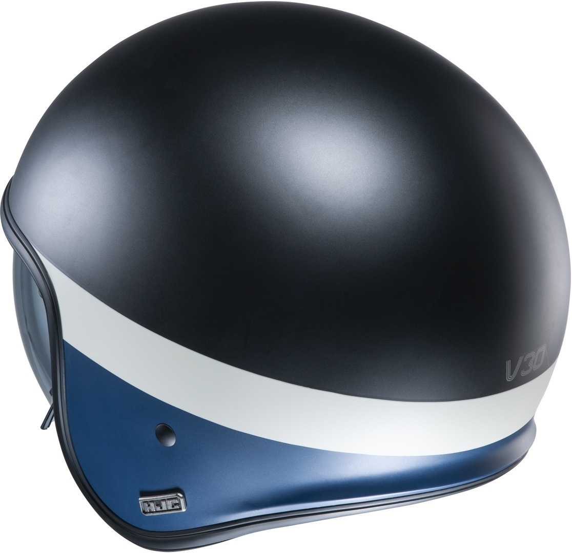 HJC V30 Perot Jet Hjälm svart/blått/vitt XS (53/54) Figur 2