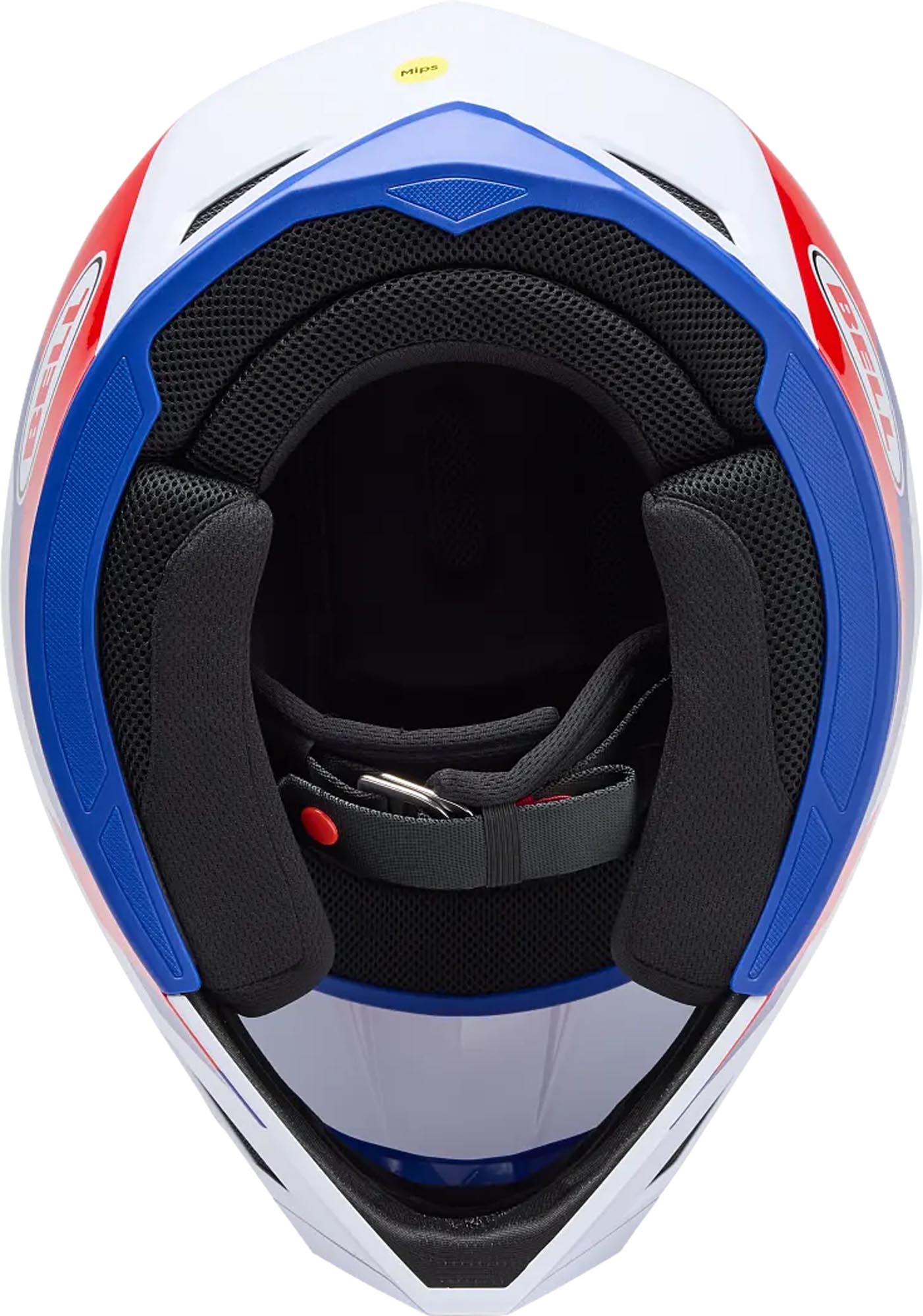 Bell MX-10 MIPS Dyno Motocrosshelm rood/wit XL (61/62) Figuur 6
