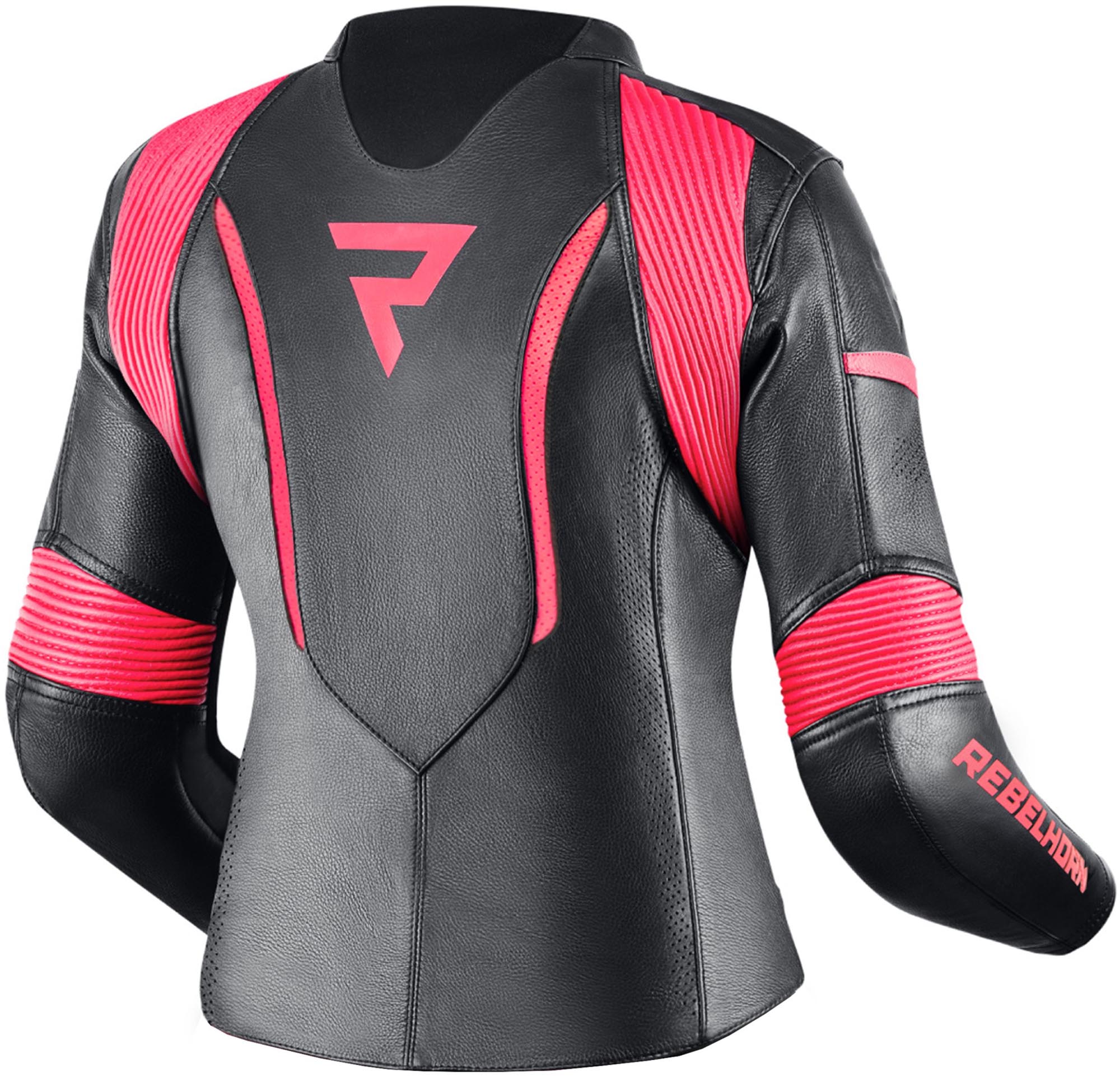 Rebelhorn Rebel Damen Motorrad Lederjacke schwarz/rosa 38 Abbildung 2