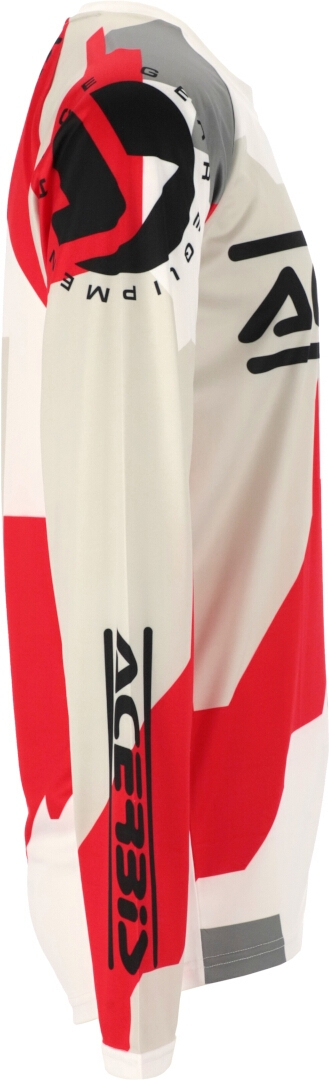 Acerbis MX Linear Sumbawa Motorcross Jersey wit/grijs M Figuur 4