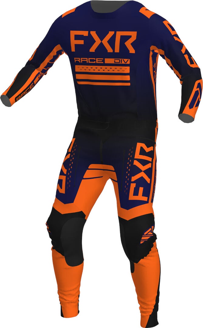 FXR Contender Off-Road Motocross trøje mørkeblå/orange M Figur 3