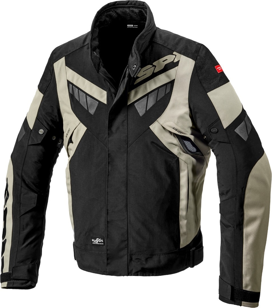 Spidi H2Out Freerider Motorrad Textiljacke schwarz/beige M Abbildung 1