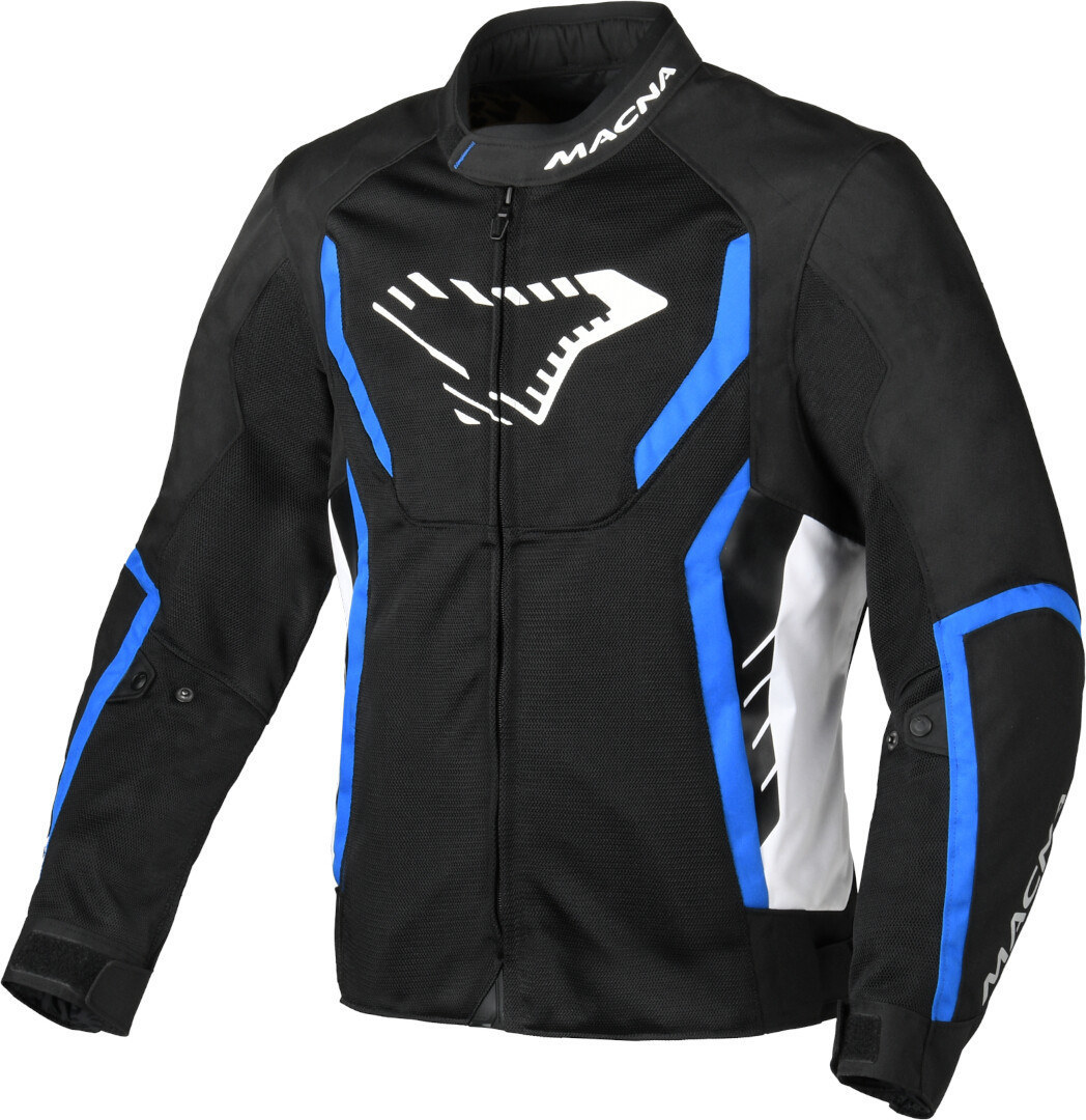 Macna Grisco Motorcycle Textile Jacket black/blue/white S Figure 1