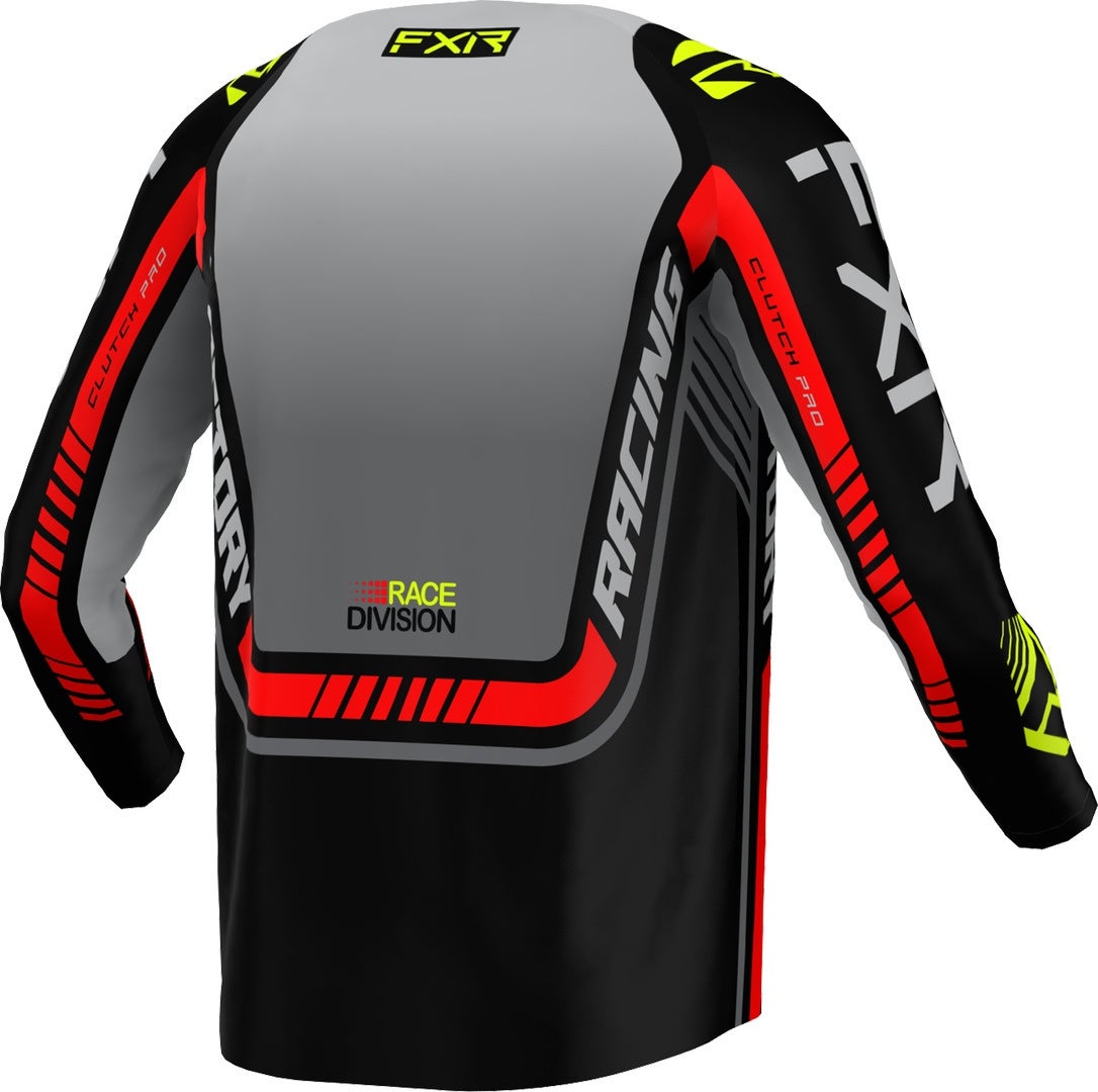 FXR Clutch Pro 2023 Motocross trøje grå/sort/rød S Figur 2