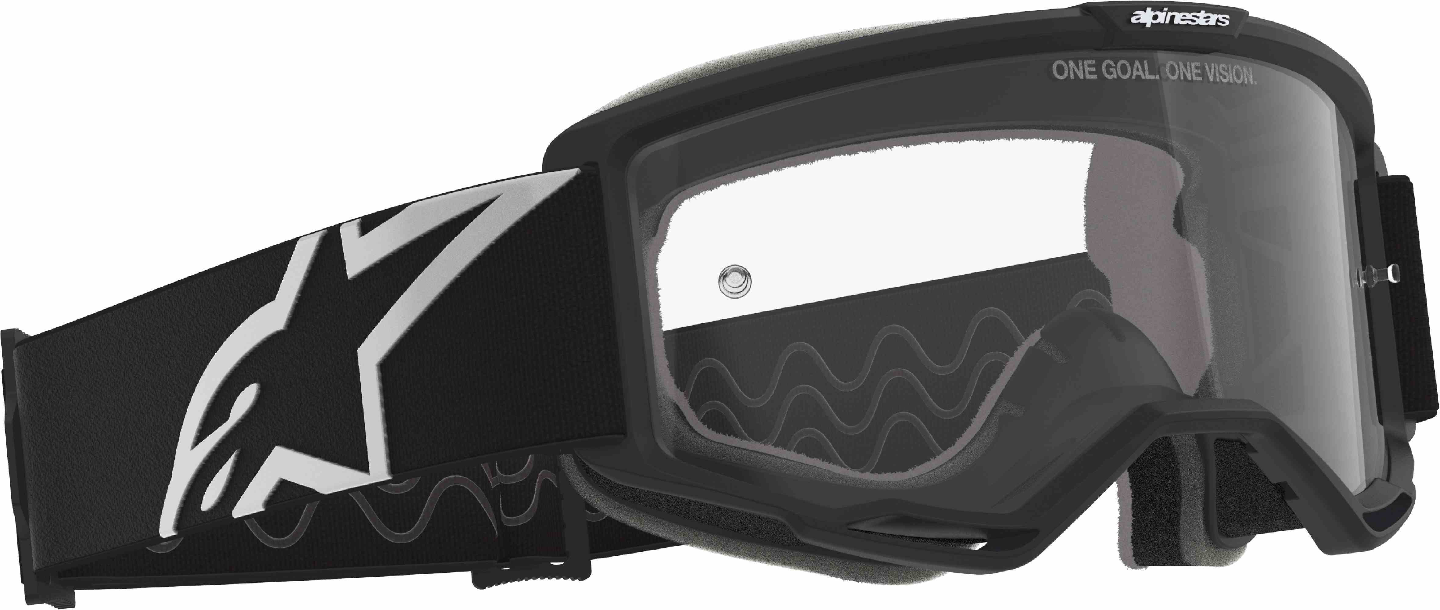 Alpinestars Vision OTG Motocross Glasögon Svart/grå Figur 2