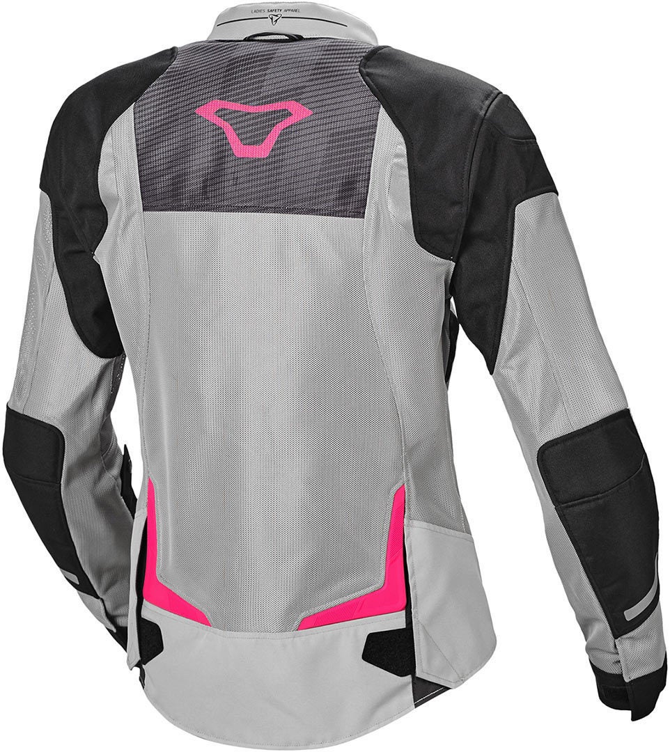 Macna Orcano Damer Motorcykel Textil Jacka grå/rosa XXL Figur 2