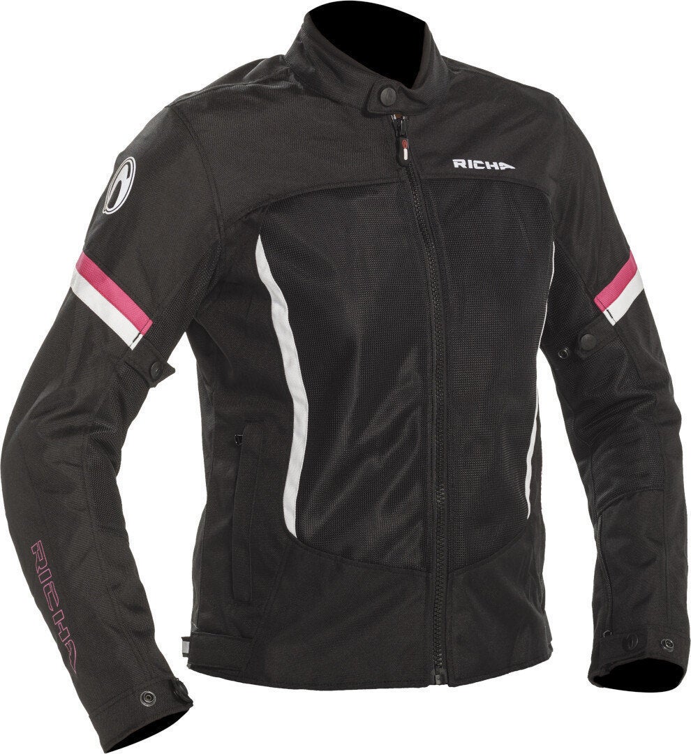Richa Airbender Damen Motorrad Textiljacke schwarz/pink M Abbildung 1