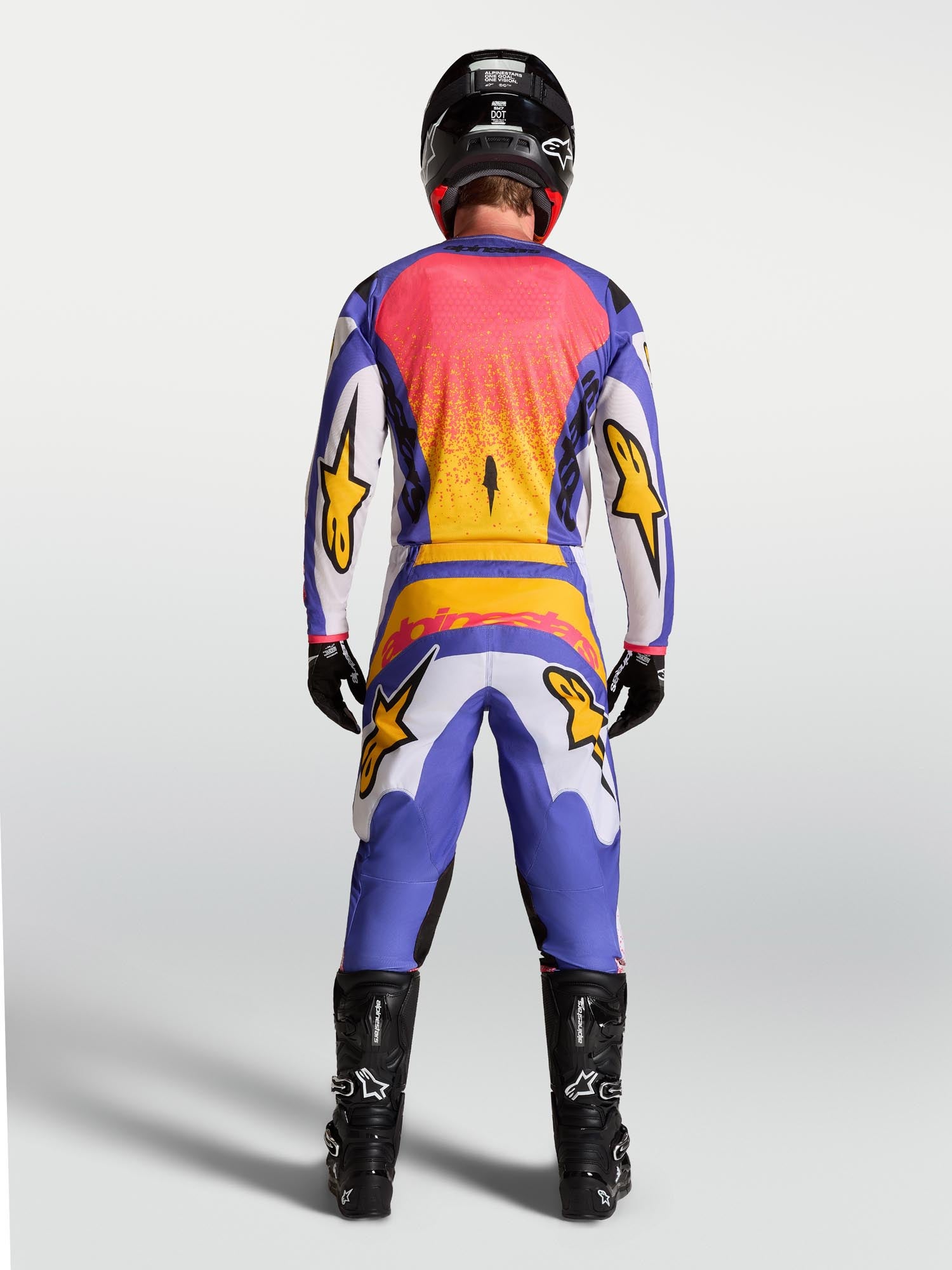 Alpinestars Fluid Drag Motocross Jersey purple/yellow/pink M Figure 10