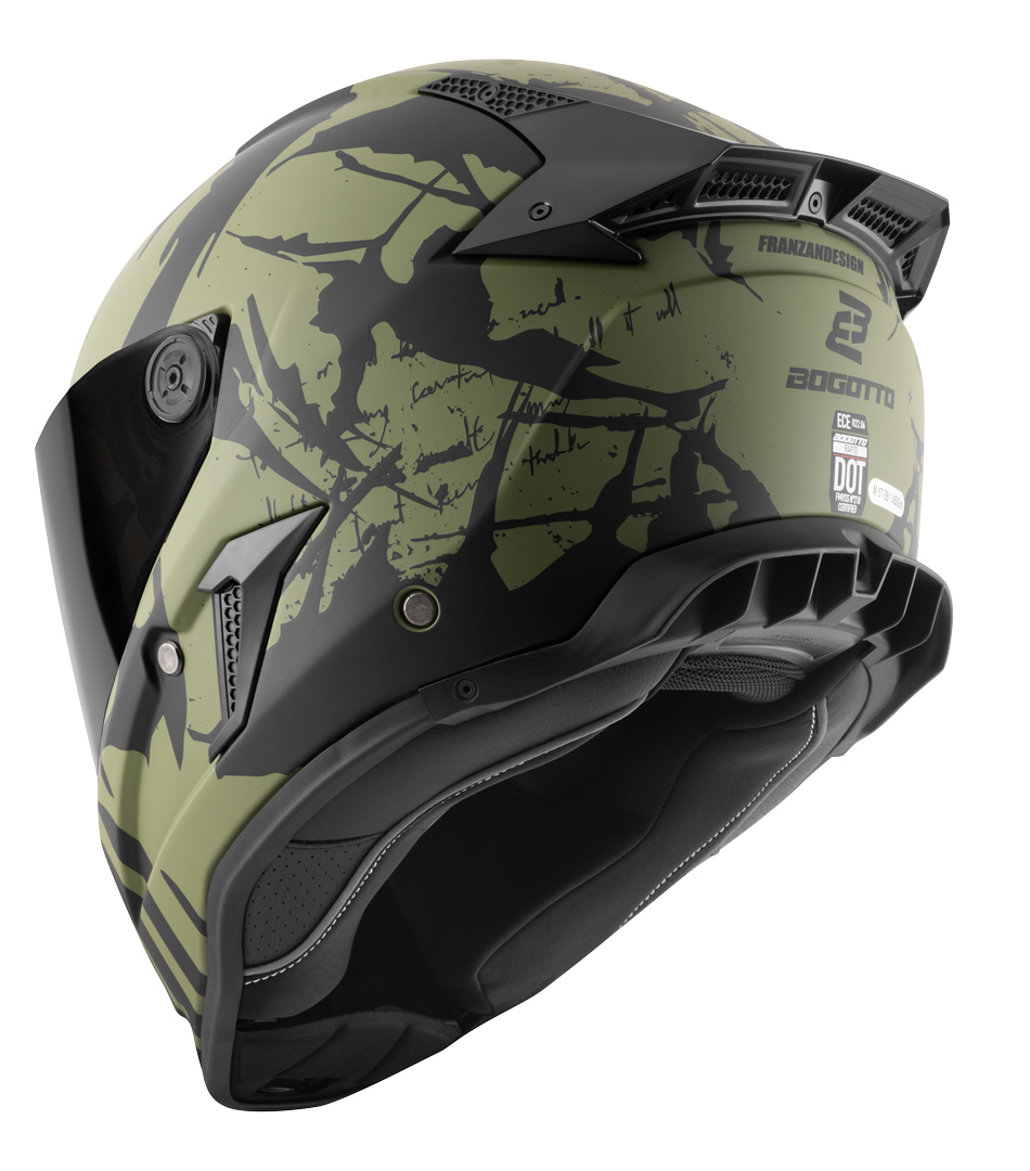 Bogotto Rapto Demon Hjälm Green Matt XS Figur 2