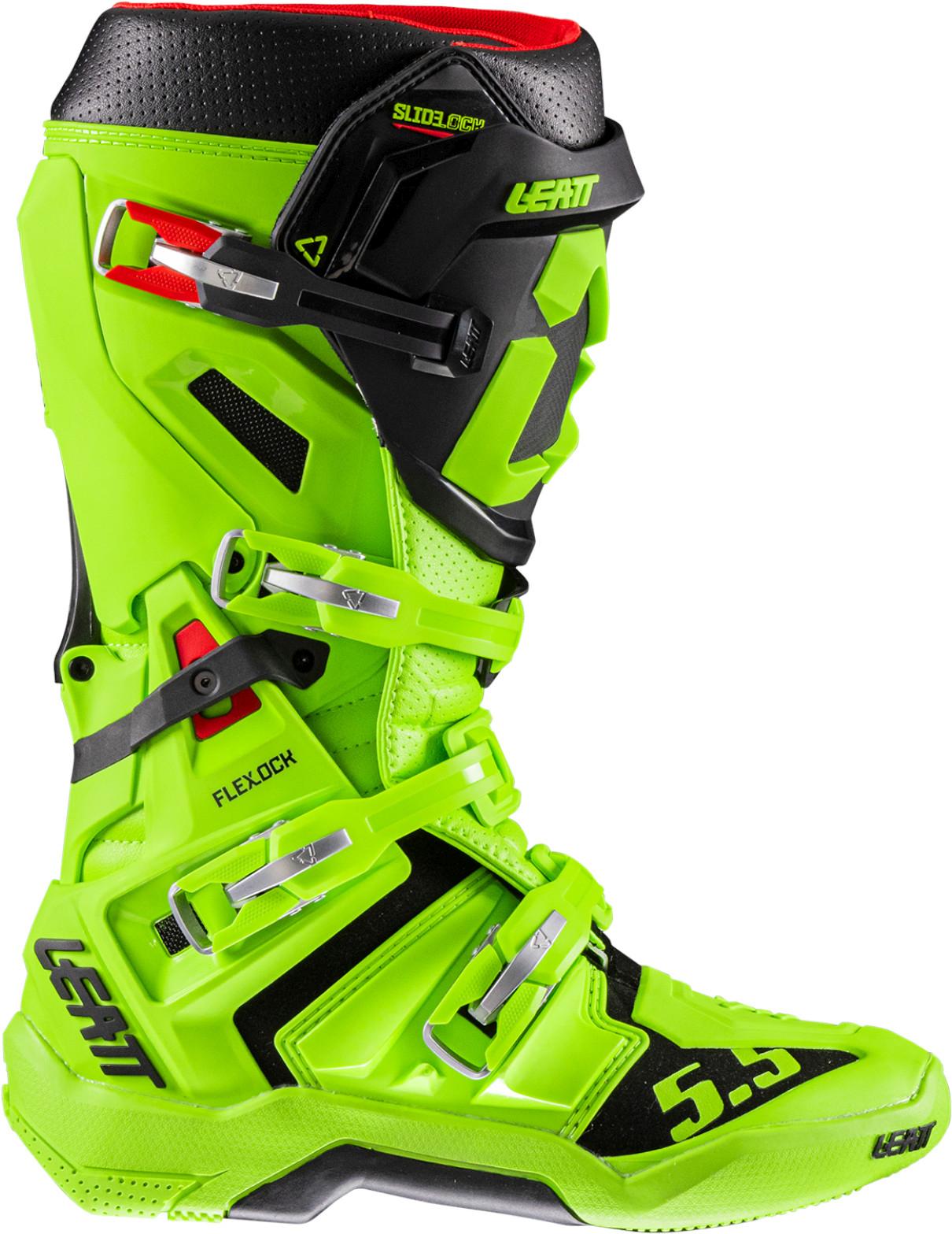 Leatt 5.5 FlexLock Motocross stövlar Grön/blå 40,5 Figur 2