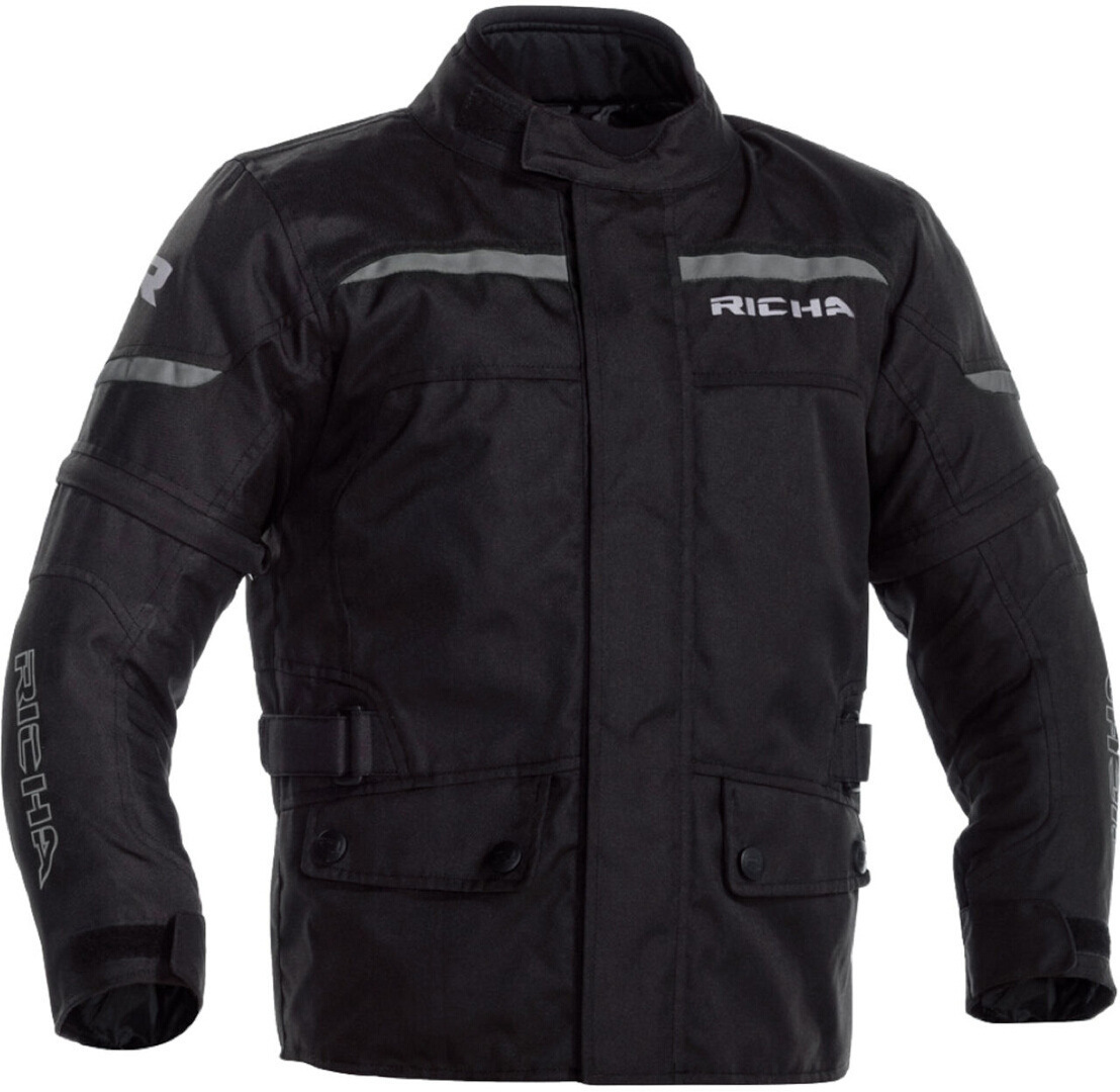 Richa Tipo wasserdichte Kinder Motorrad Textiljacke schwarz 152 Abbildung 1