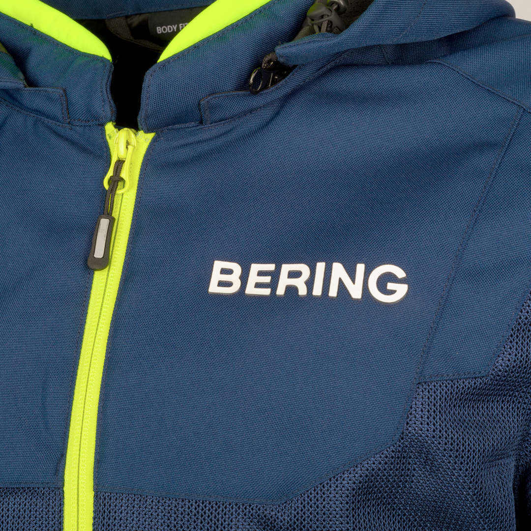 Bering Profil Motorcycle Textile Jacket blue/neon-yellow 4XL Figure 7