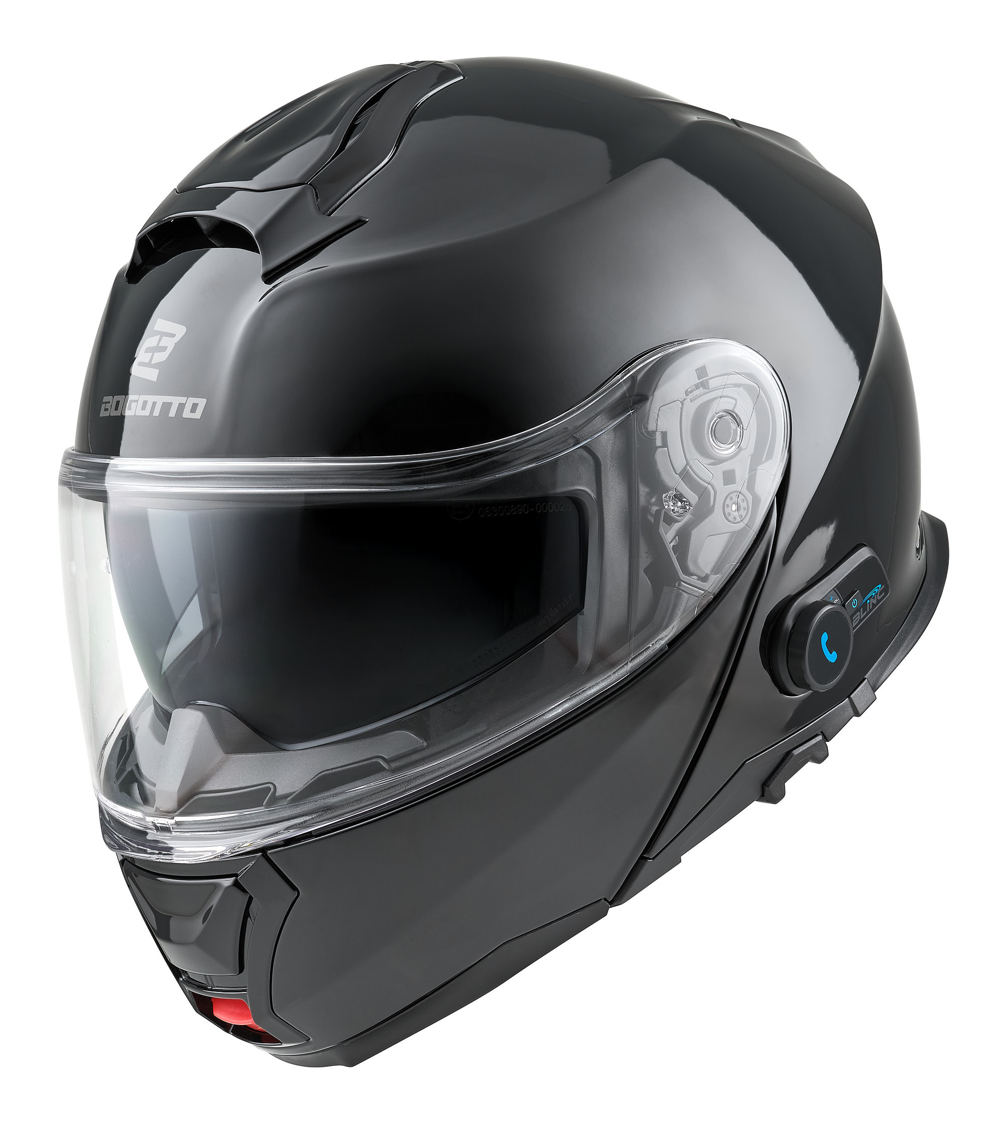 Bogotto H272 Bluetooth Αναδιπλούμενο κράνος Μαύρο Λ (59/60) Γράφημα 2