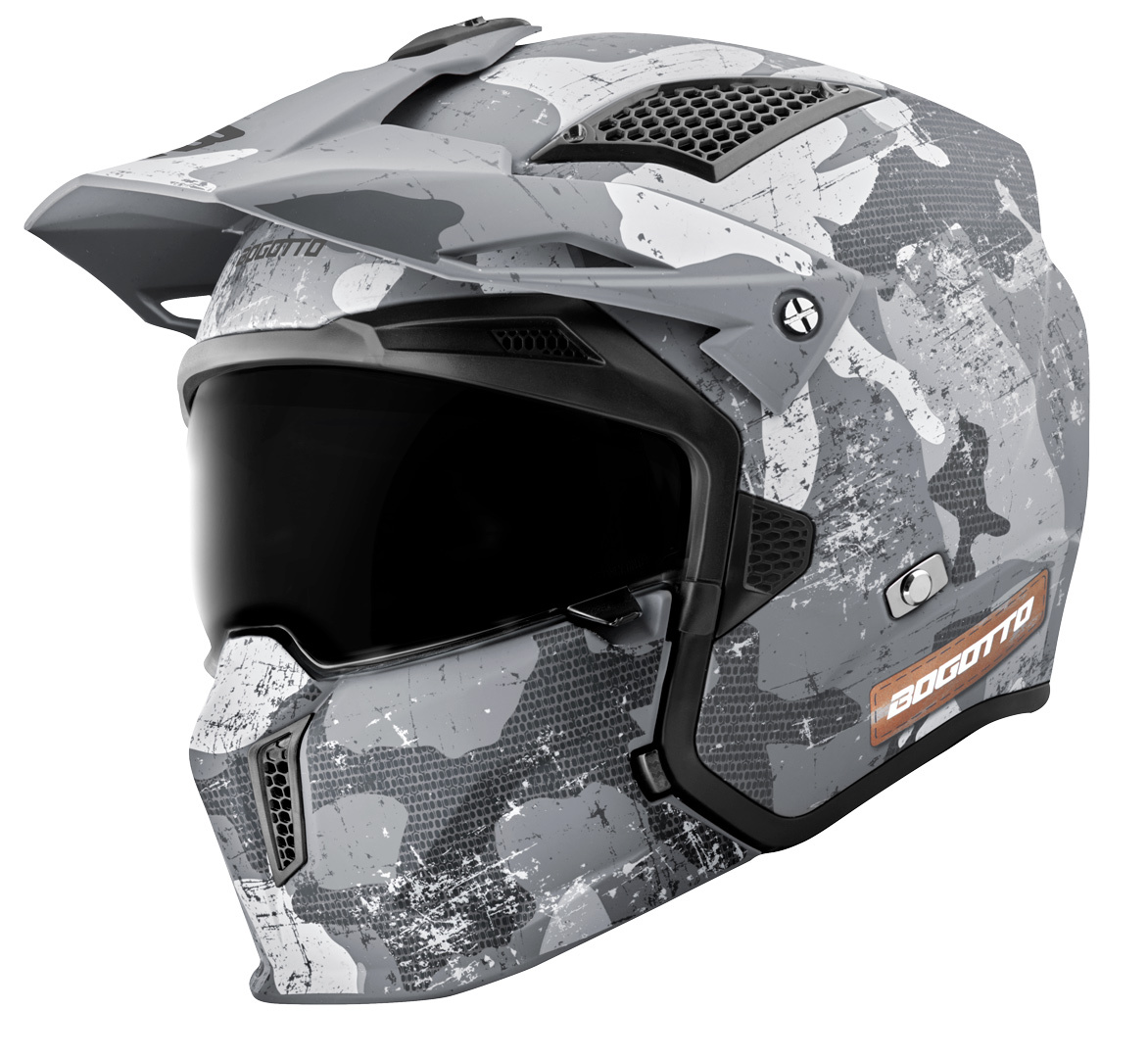 Bogotto Radic Camo Casque Blanc mat/gris L Figure 2