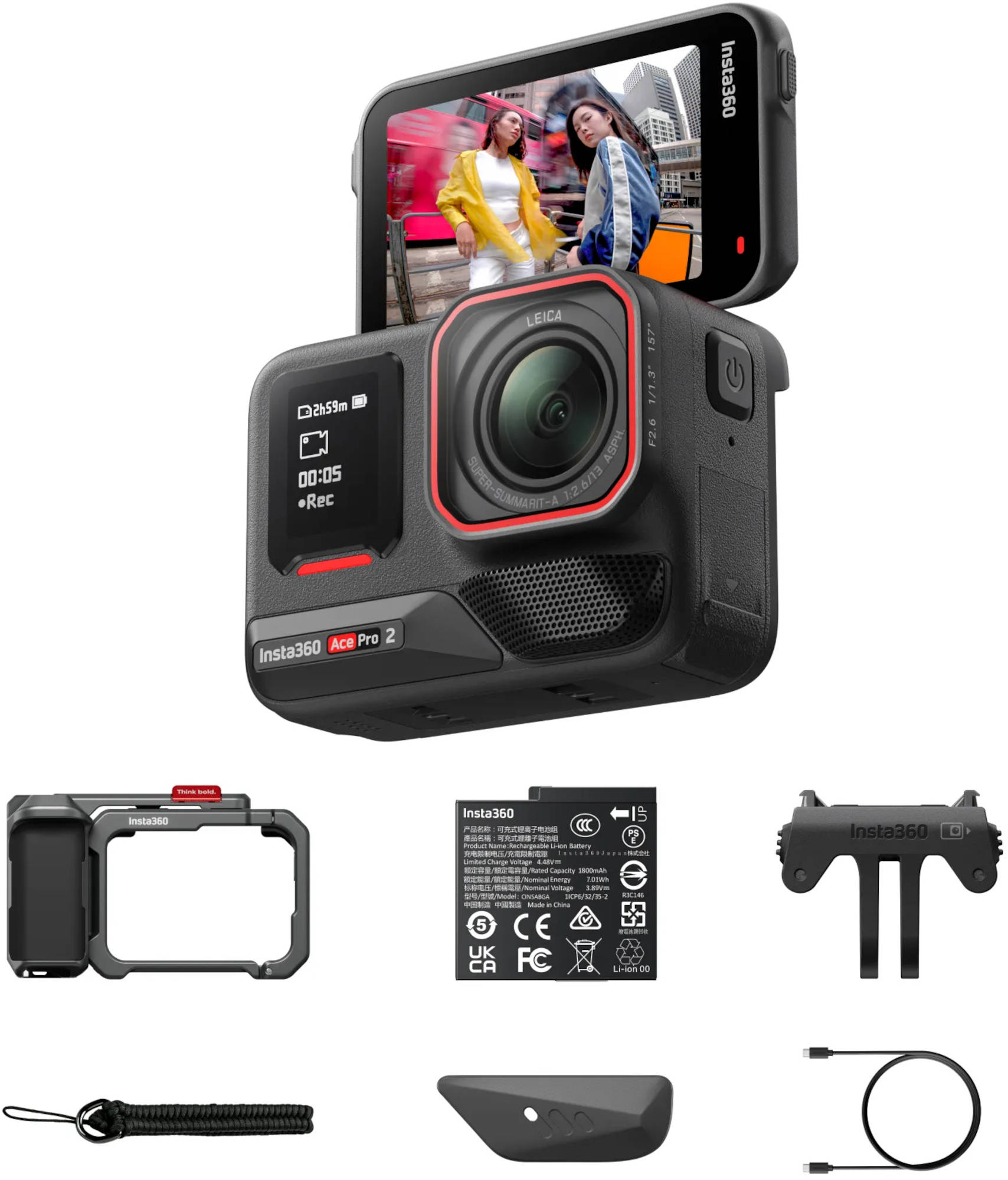 Insta360 Ace Pro 2 Single Battery Xplorer Bundle Cameră de acțiune Figura 1