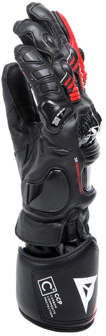 Dainese Druid 4 Motorcykelhandsker sort/rød/hvid M Figur 4