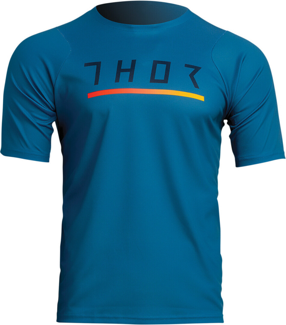 Thor Assist Caliber Shortsleeve Cykeltrøje blå M Figur 1