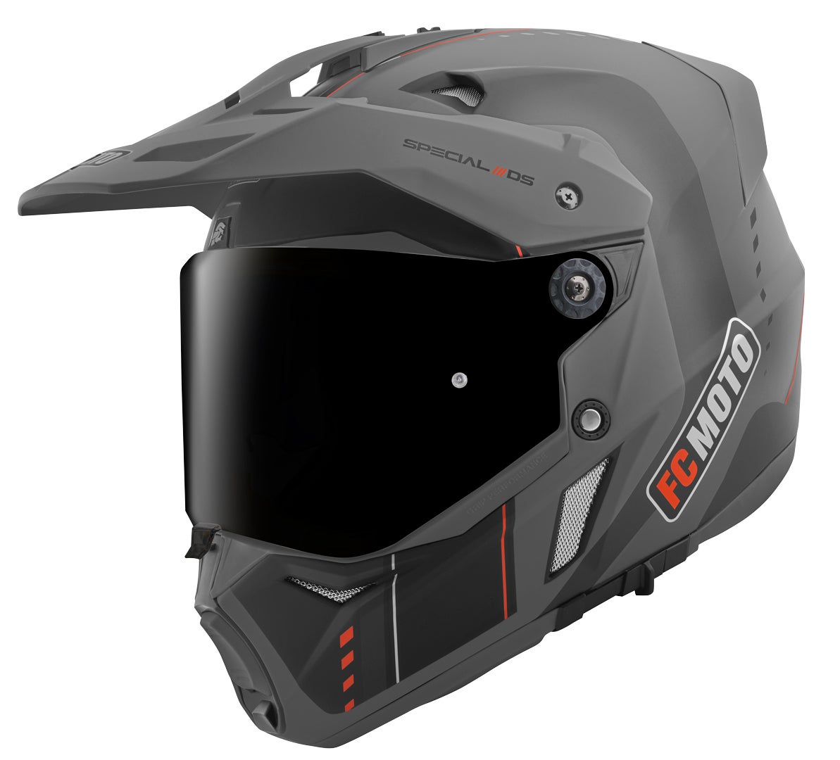 FC-Moto Merkur Pro Air Enduro hjelm sort/grå S Figur 2