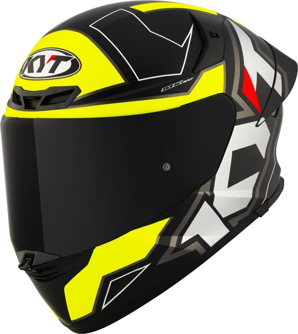 KYT TT-Revo Electron Helm Zwart mat/geel XXL (63) Figuur 1
