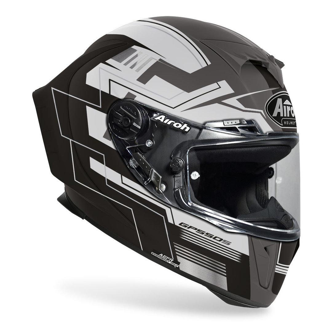 Airoh GP 550S Challenge Capacete preto fosco/cinza S (55/56) Figura 3