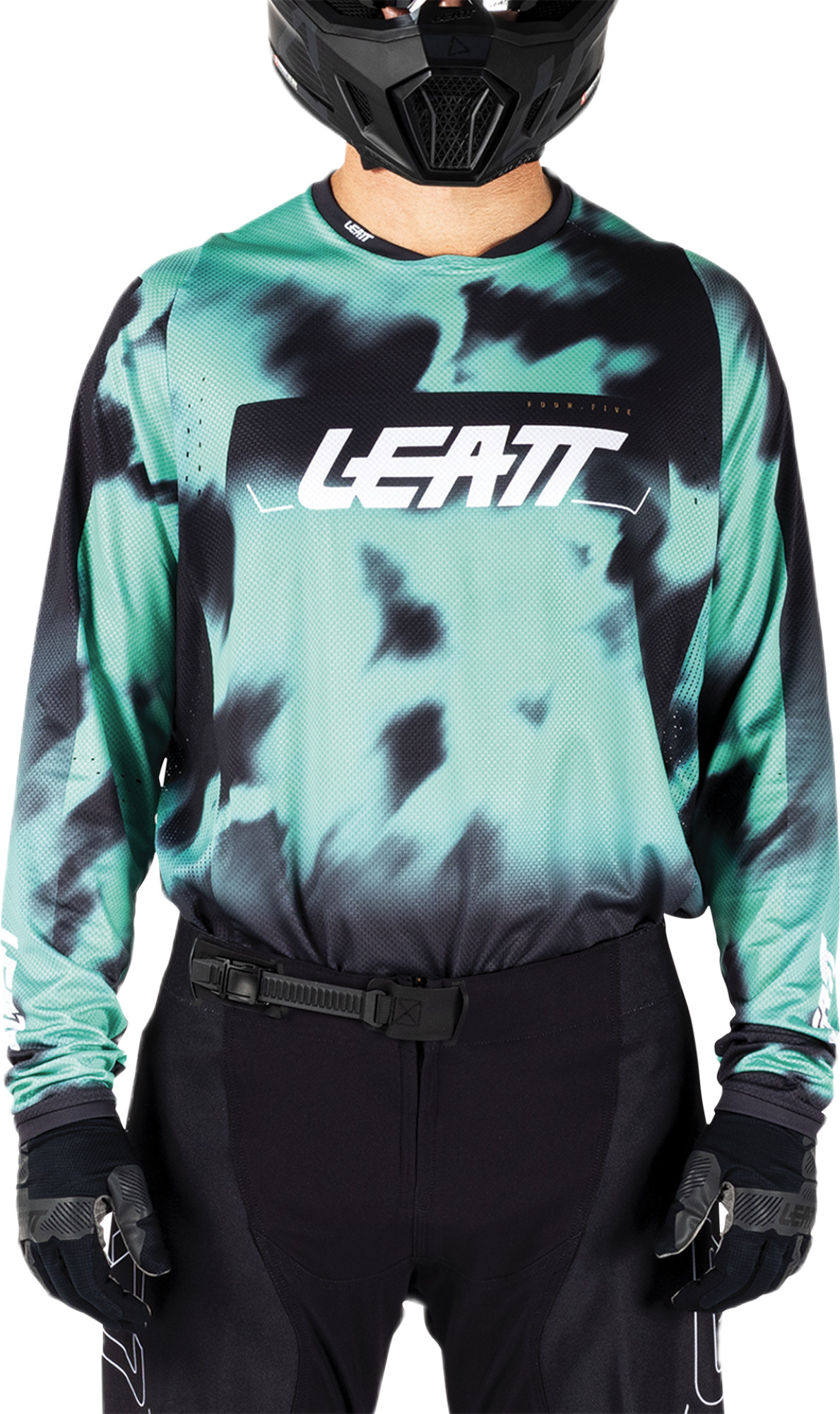 Leatt Moto 4.5 Lite V26 Tricou de motocross Negru/turcoaz XL Figura 3