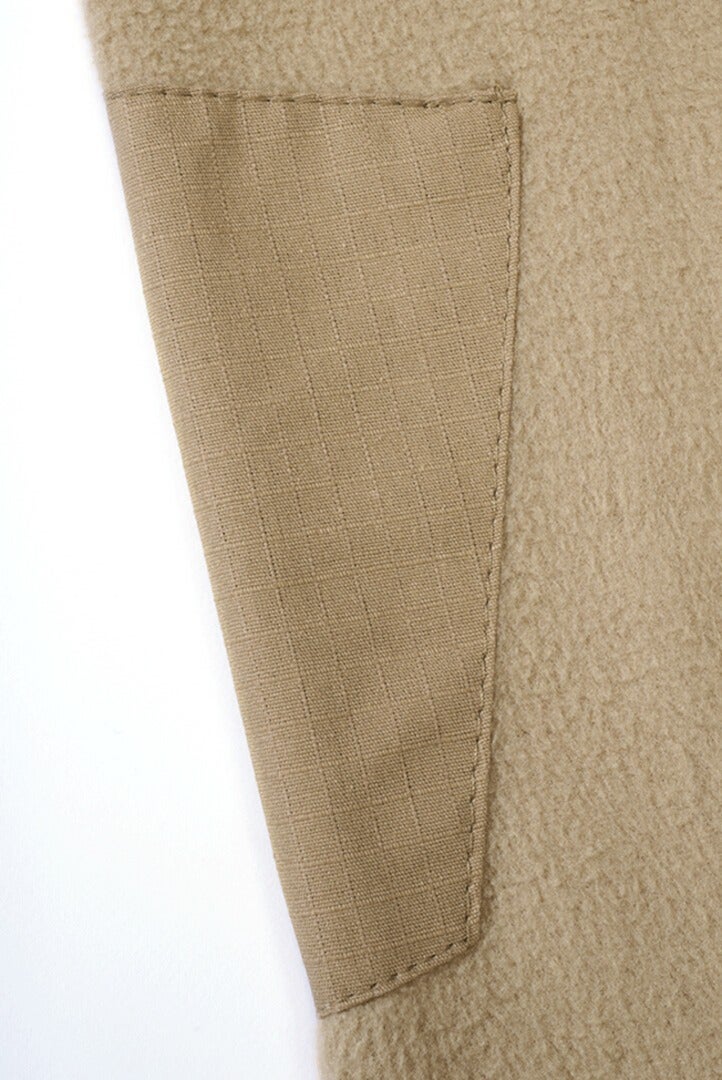 Brandit Fleece Ripstop Pull demi-zip beige 5XL Figure 4