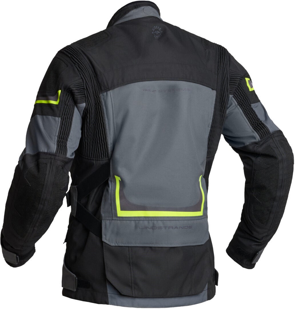Side view of Lindstrands Myrvik waterproof Motorcycle Textile Jacket