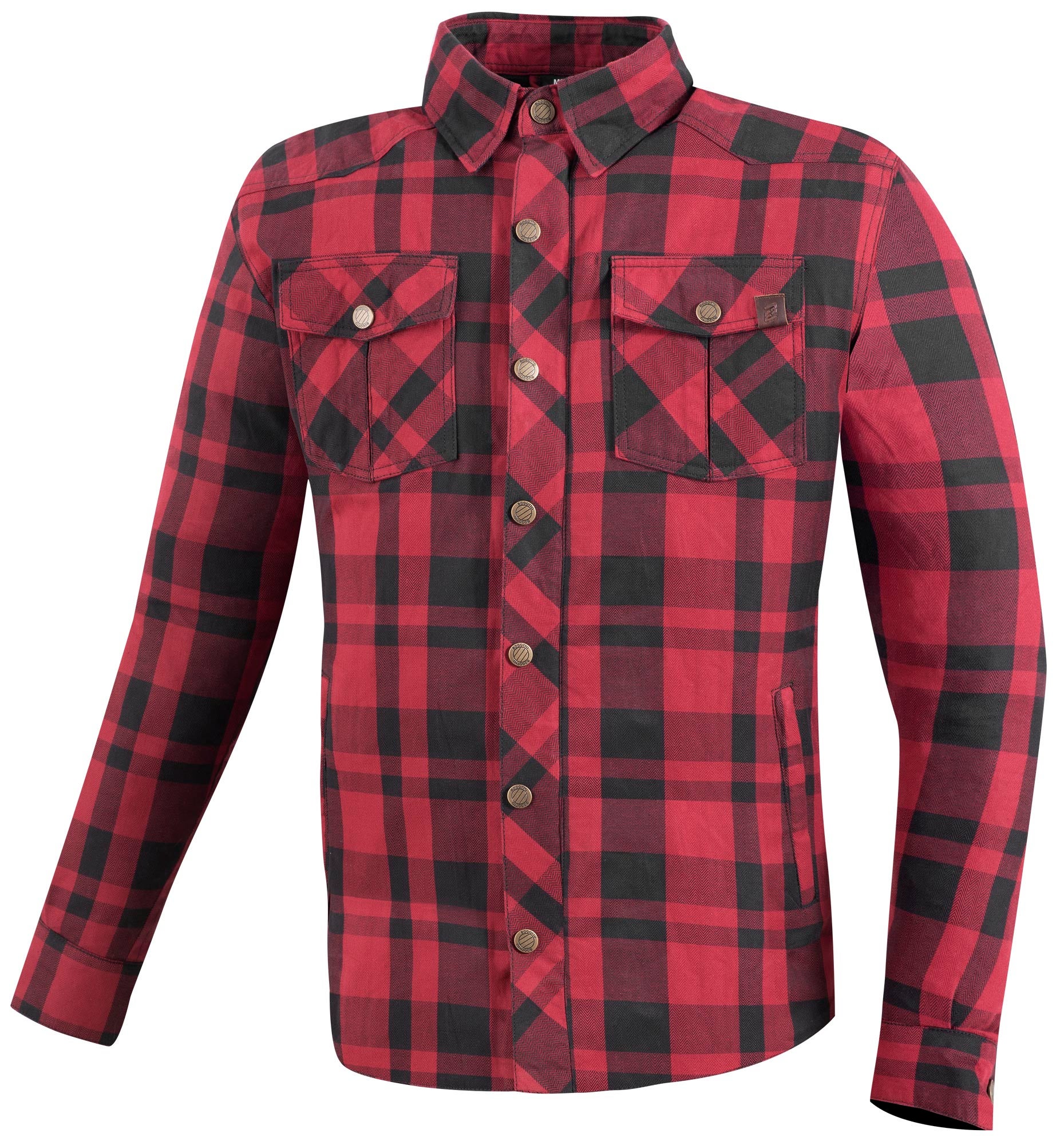 Bogotto Forgewood Camicia da moto nero/rosso XXL Figura 1
